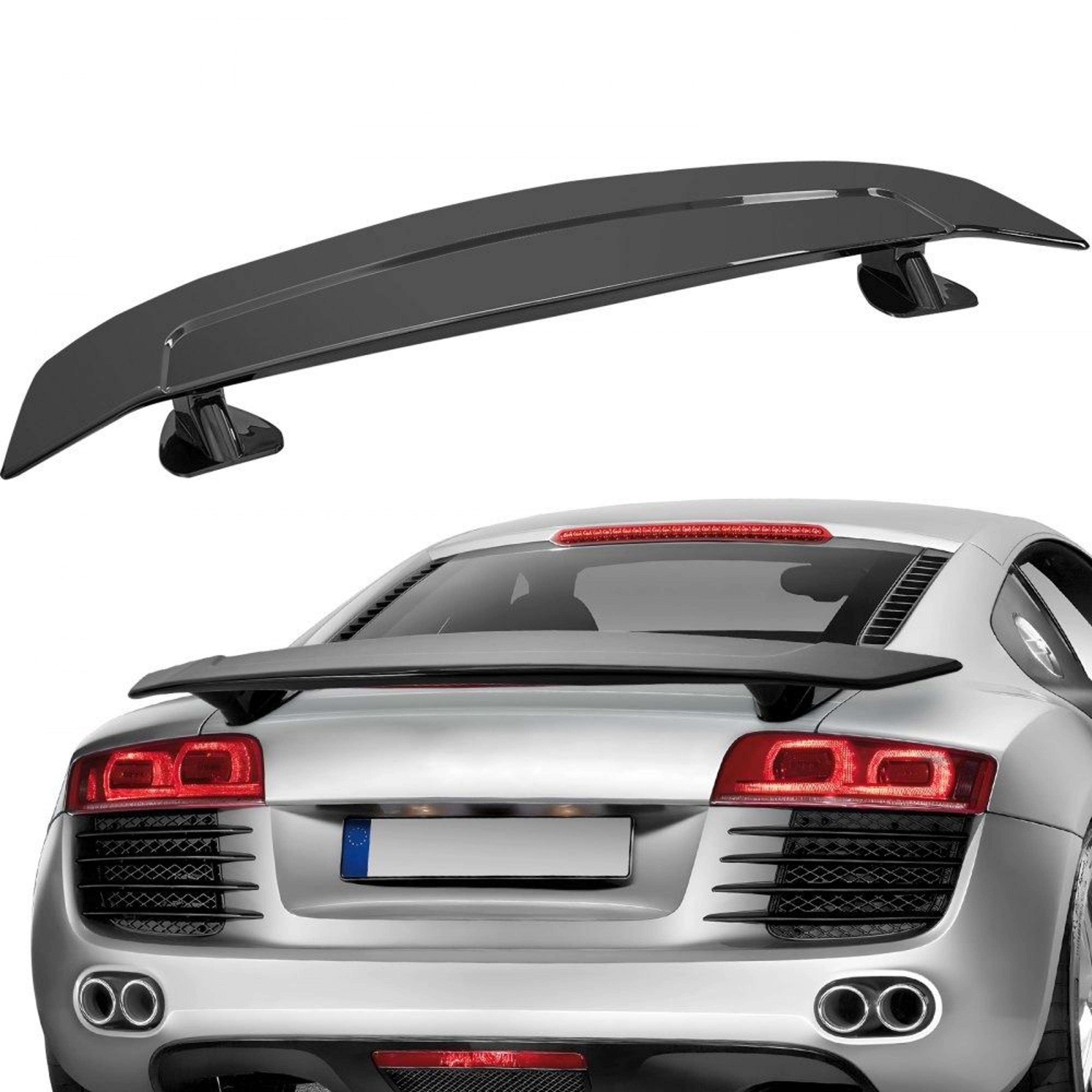 universal gt wing car spoiler glossy black rear trunk spoiler for sedans and coupes