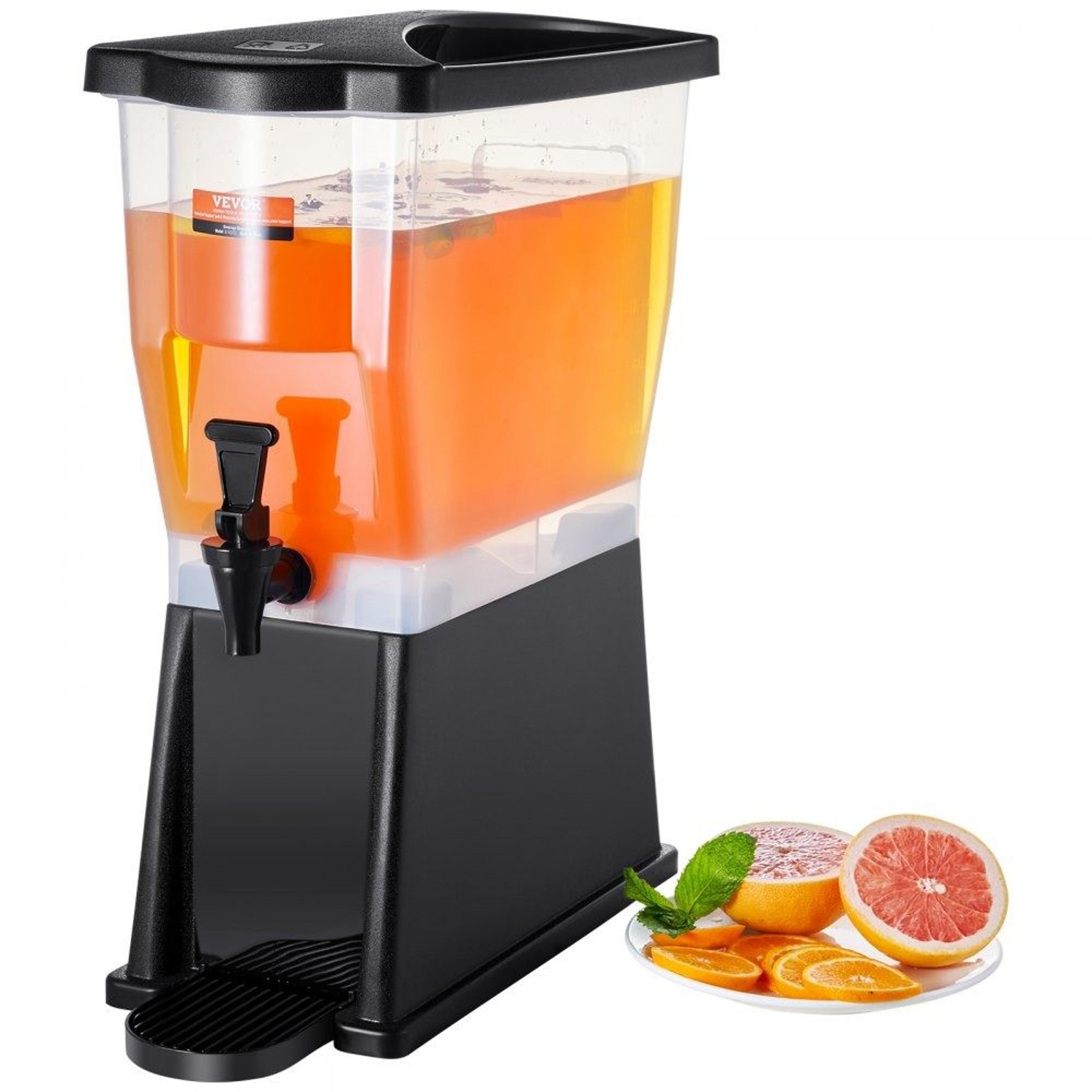 3 gallon beverage dispenser with spigot and stand for juice lemonade iced tea and water