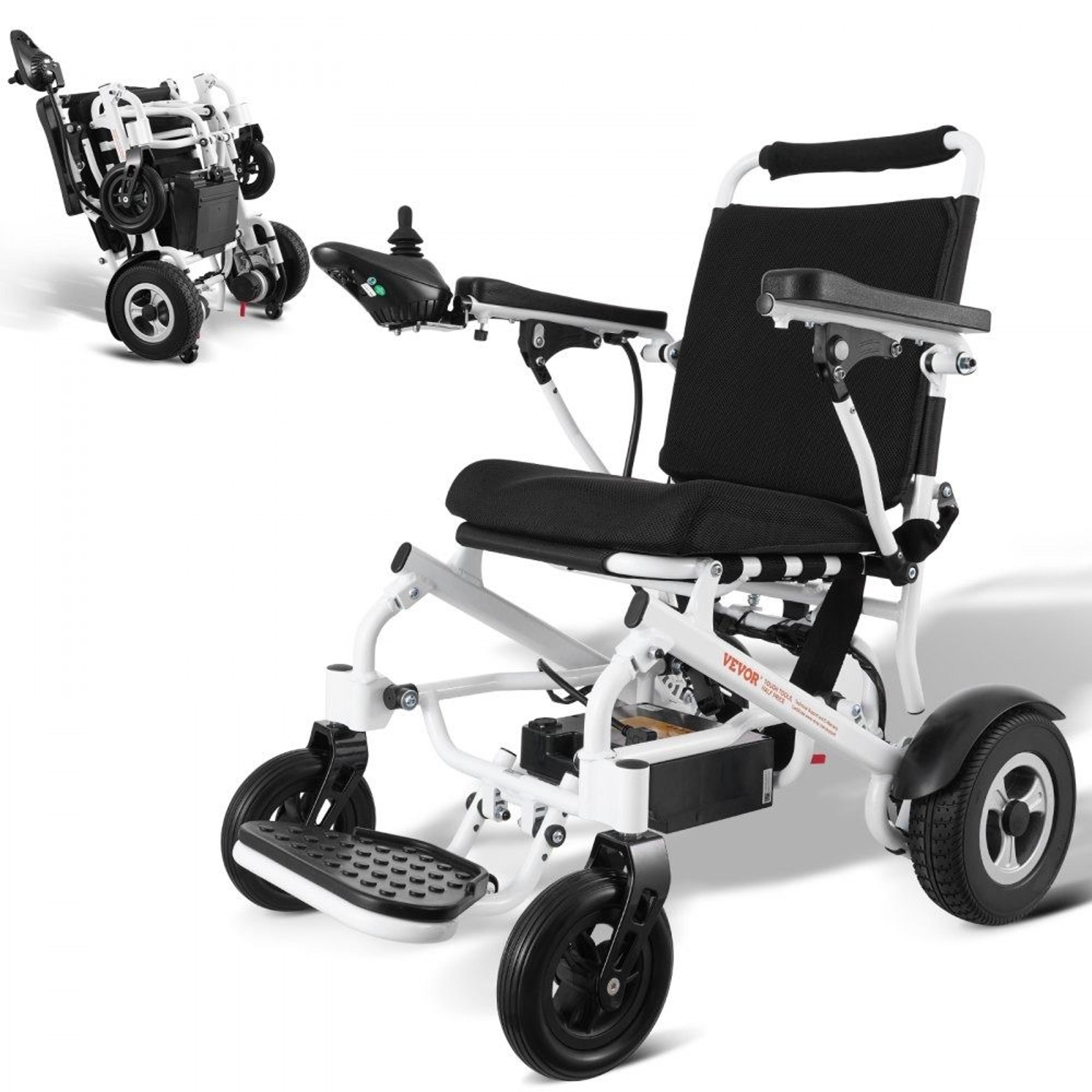 foldable electric wheelchair for adults and seniors with long range all terrain mobility