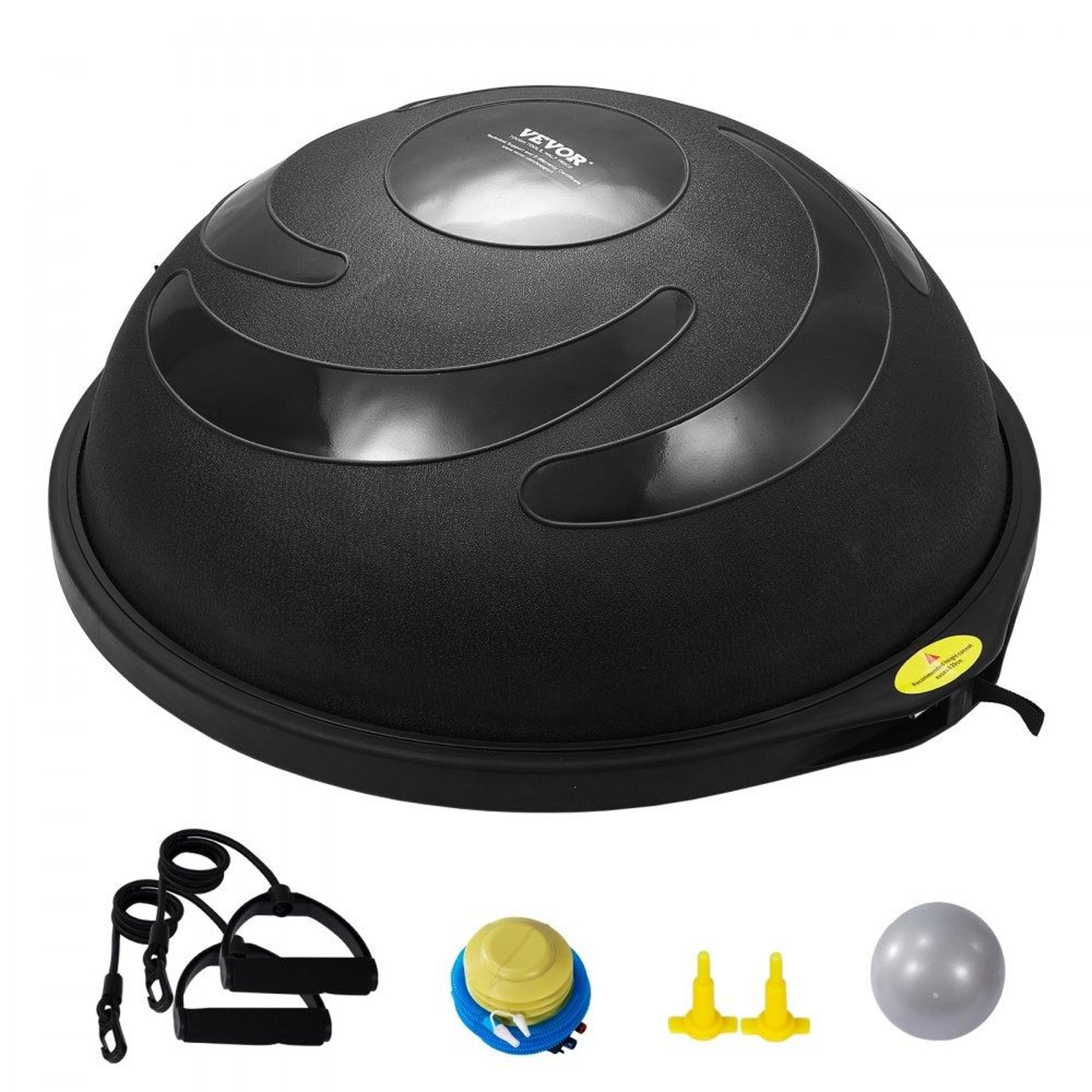 26 inch balance ball trainer with resistance bands for core strength full body fitness and home gym