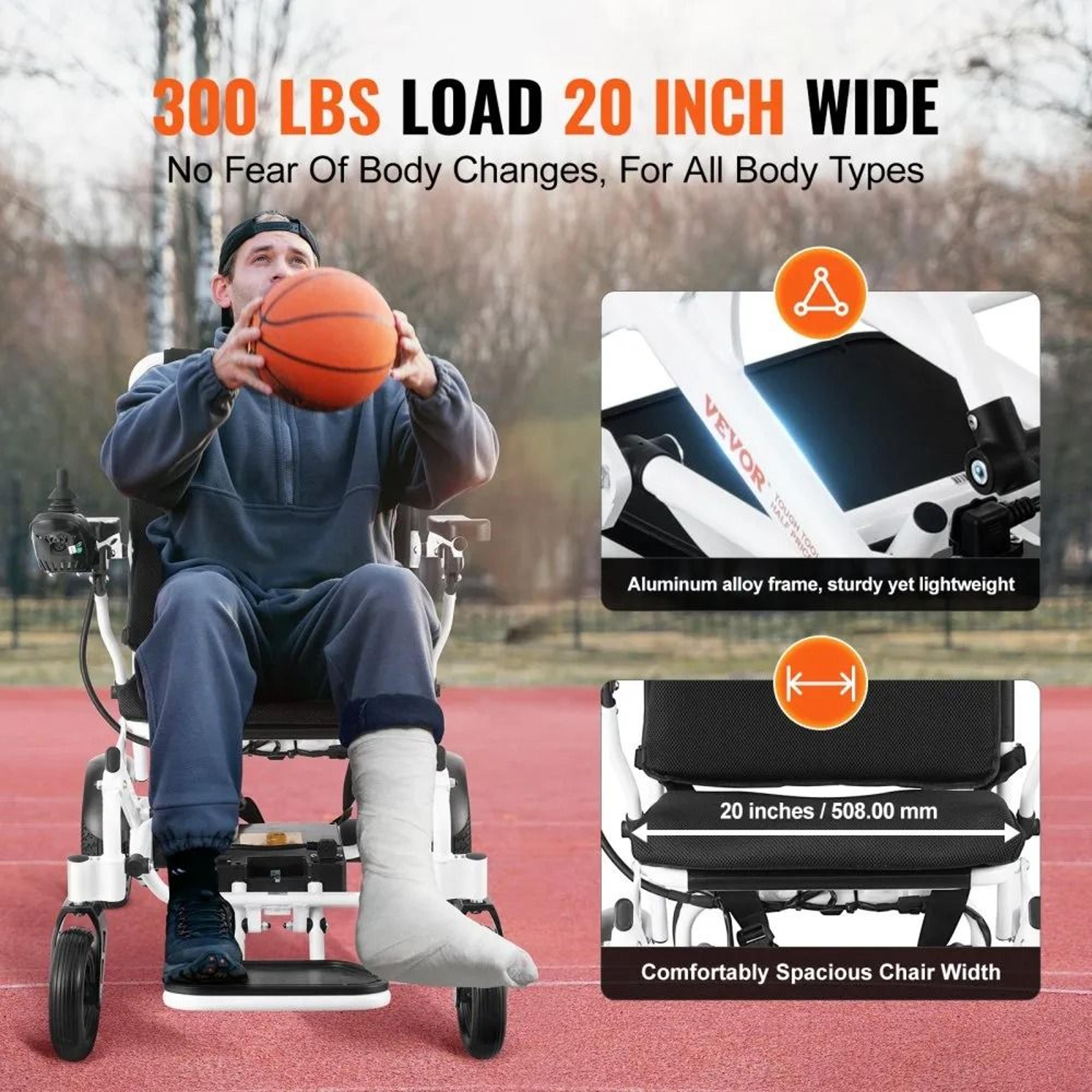 Foldable Electric Wheelchair For Adults Long Range All Terrain Motorized Mobility Chair 1