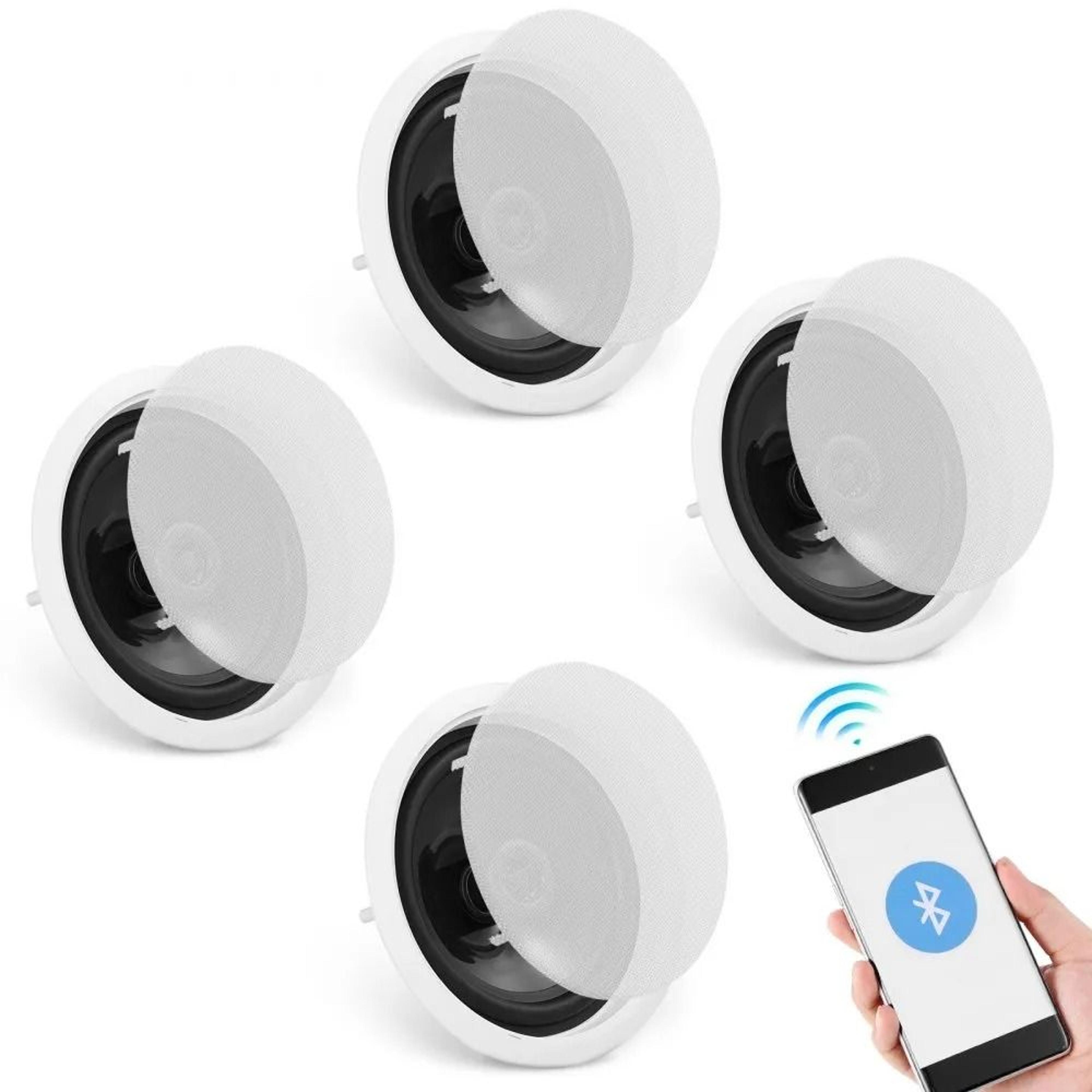bluetooth in ceiling speakers flush mount home audio speaker system