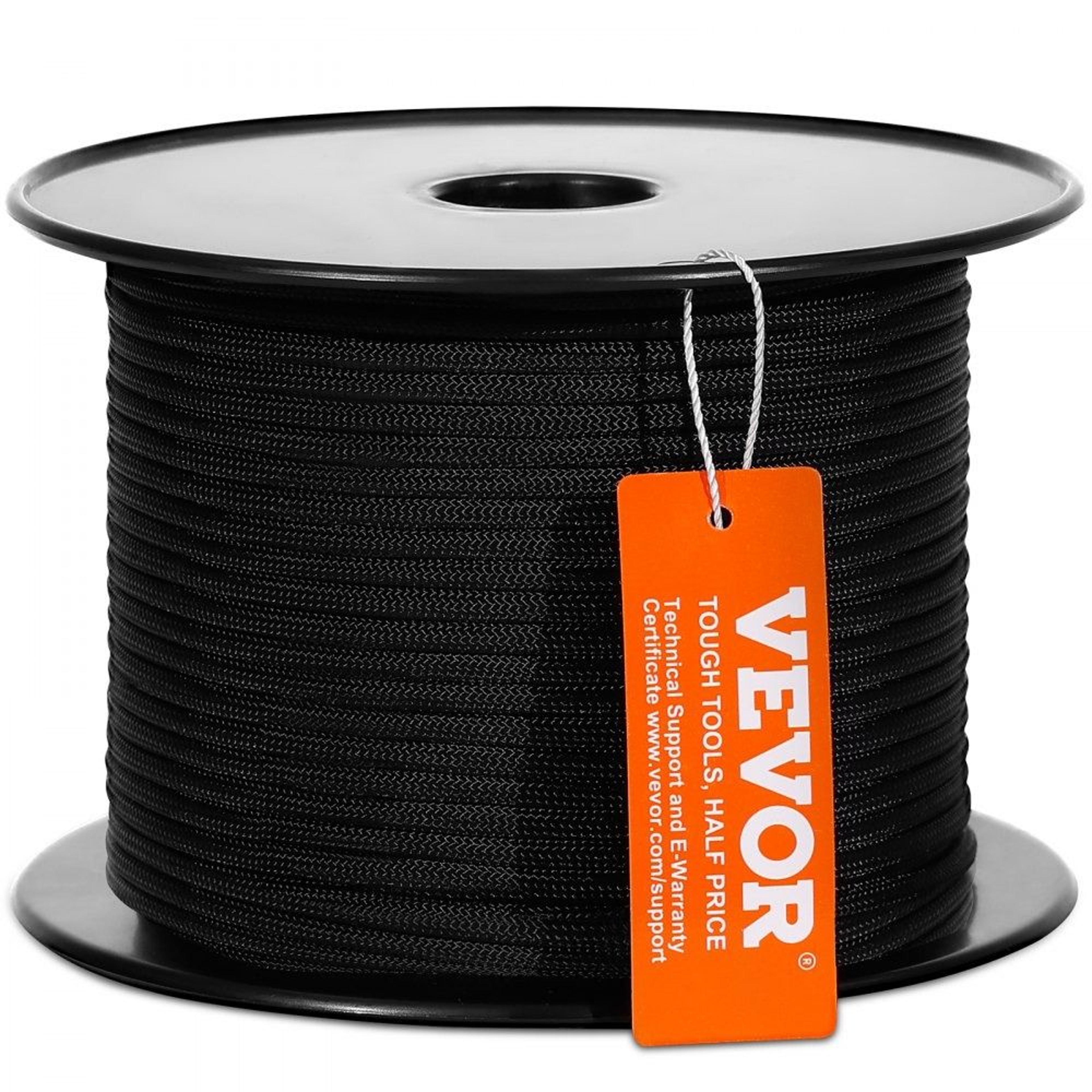 Braided Nylon Rope 250 Ft Heavy Duty Arborist Rigging Cord With ABS Reel 7