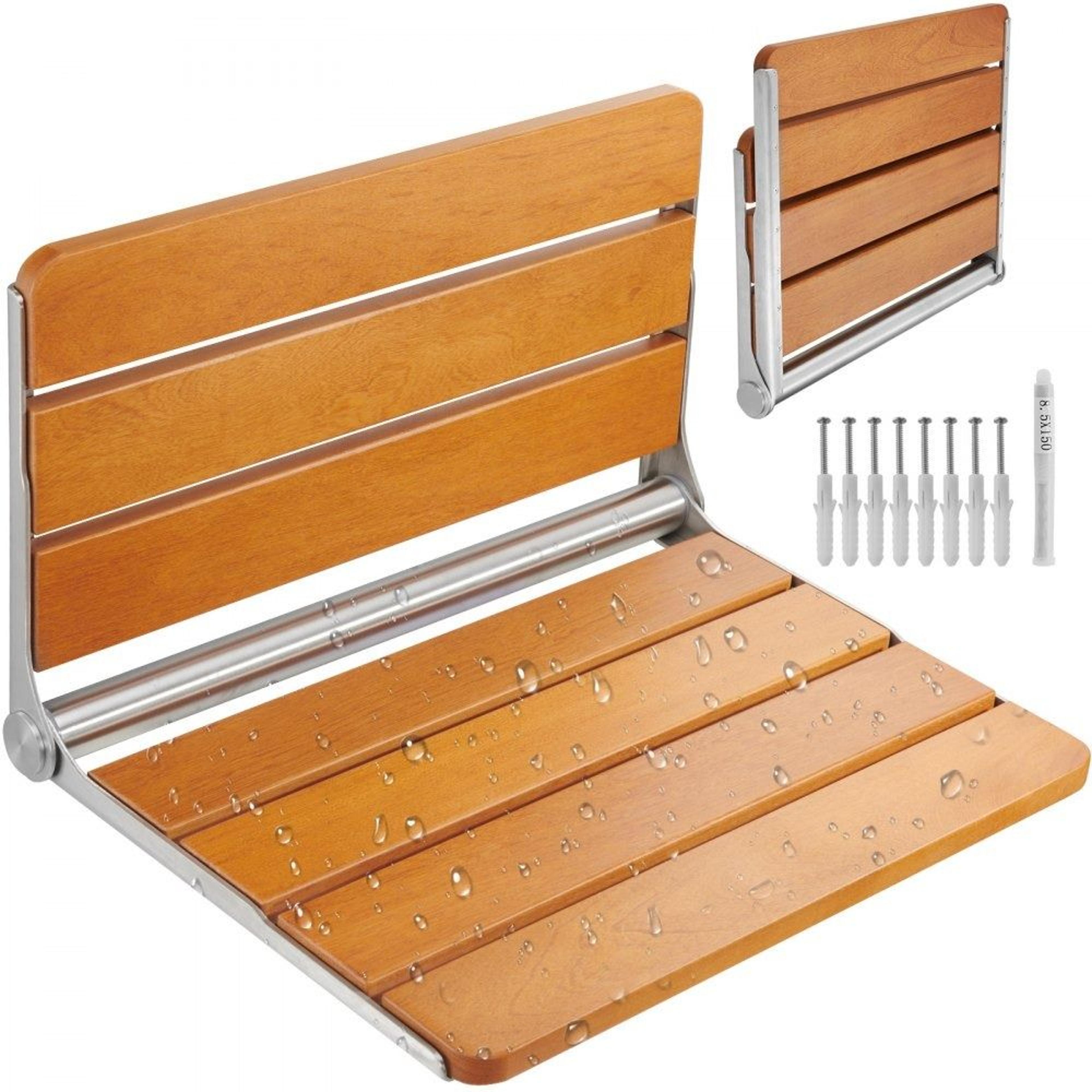 folding teak shower seat wall mounted fold down shower bench 500 lb capacity