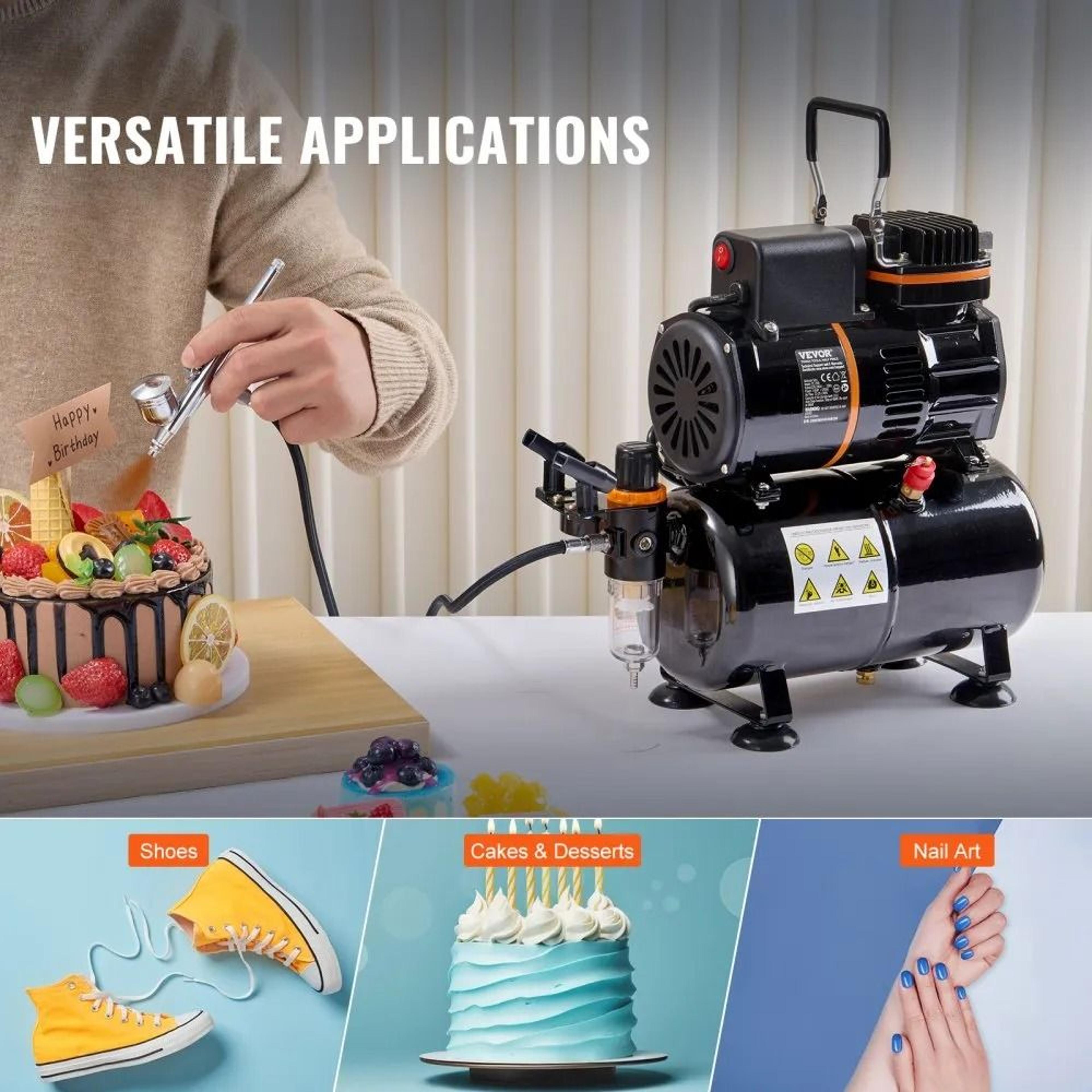 Professional Airbrush Kit With Compressor And Air Tank For Precision Painting And Creative Projects 3