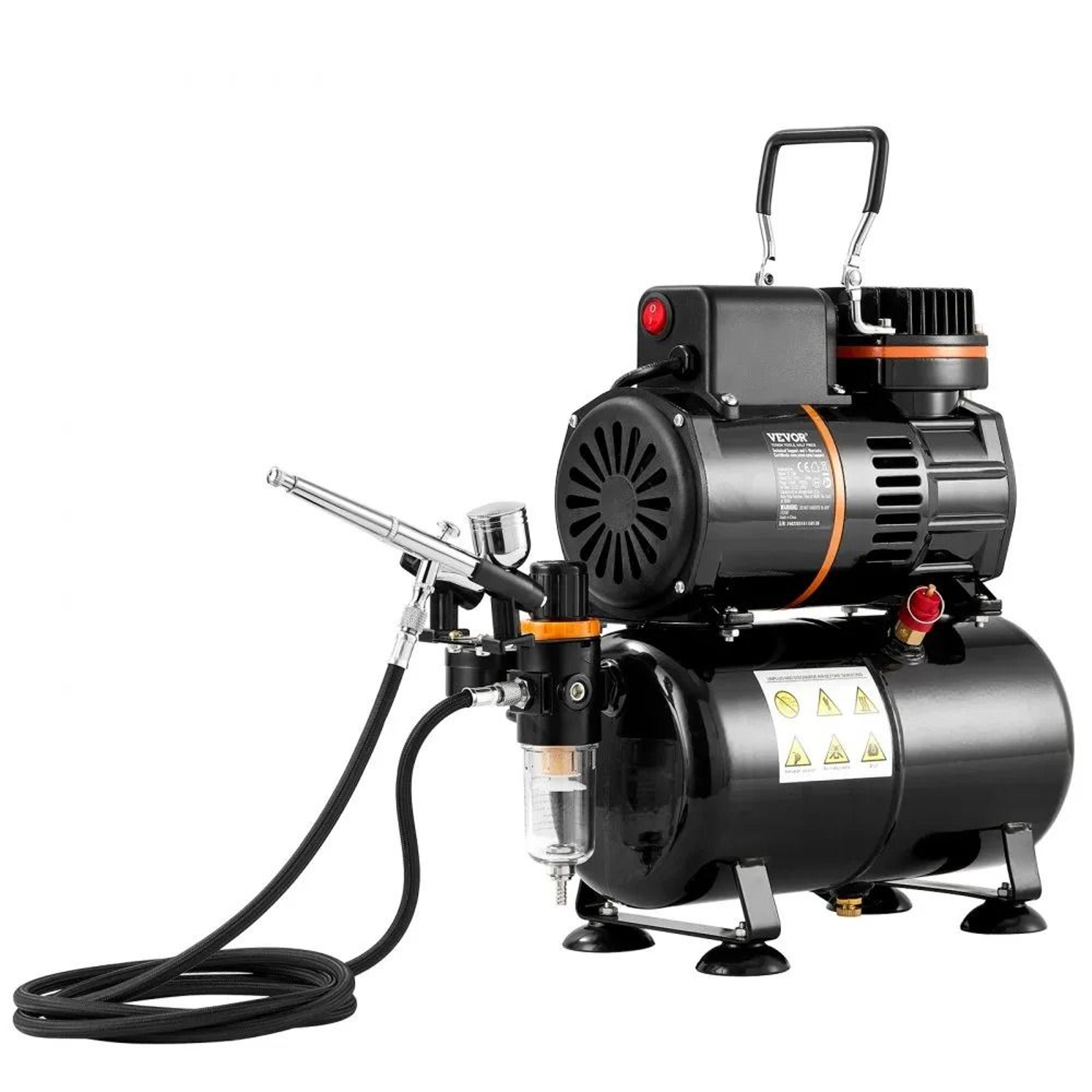 Professional Airbrush Kit With Compressor And Air Tank For Precision Painting And Creative Projects 7