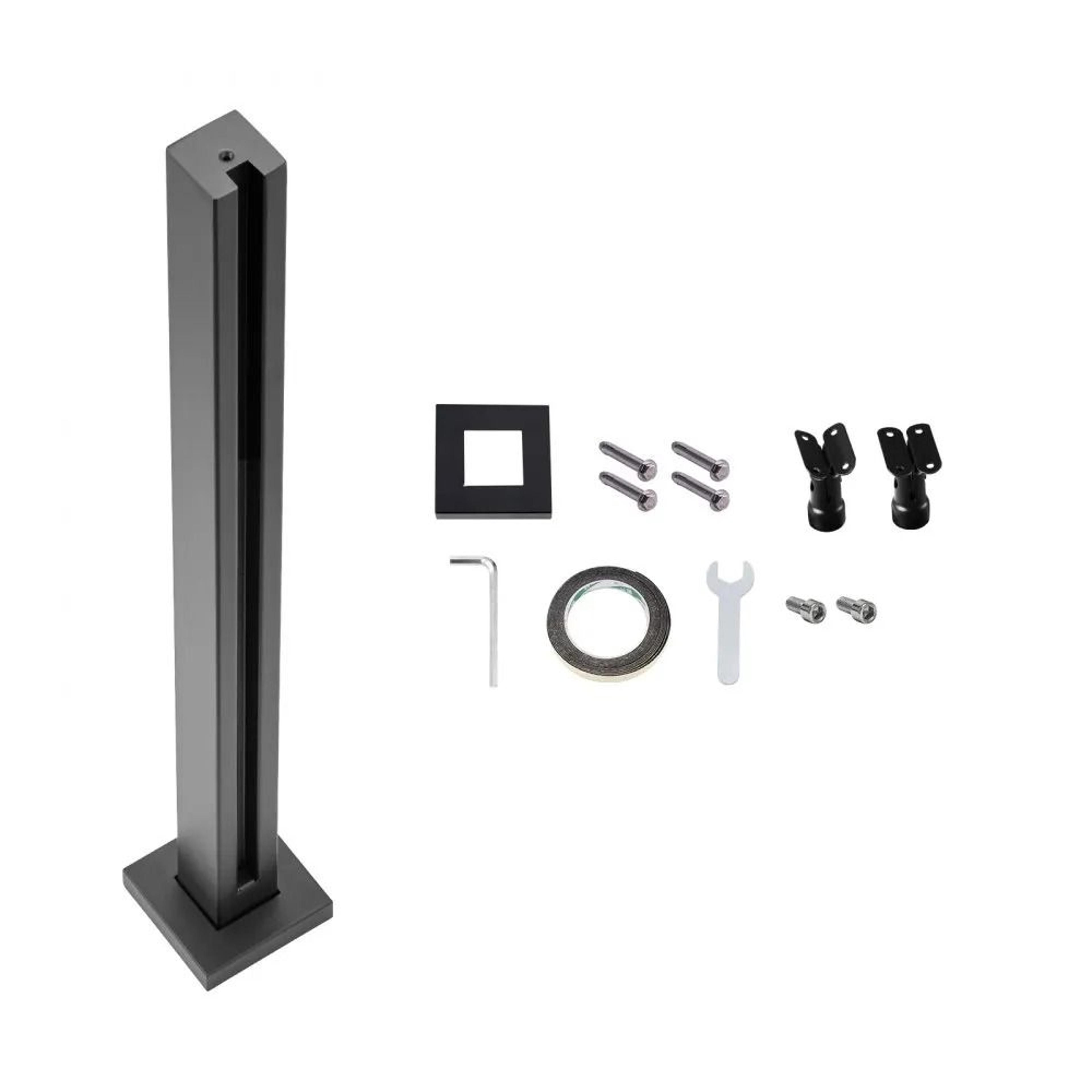 Heavy Duty Glass Railing Post Stainless Steel Glass Railing Bracket For Tempered Glass 6