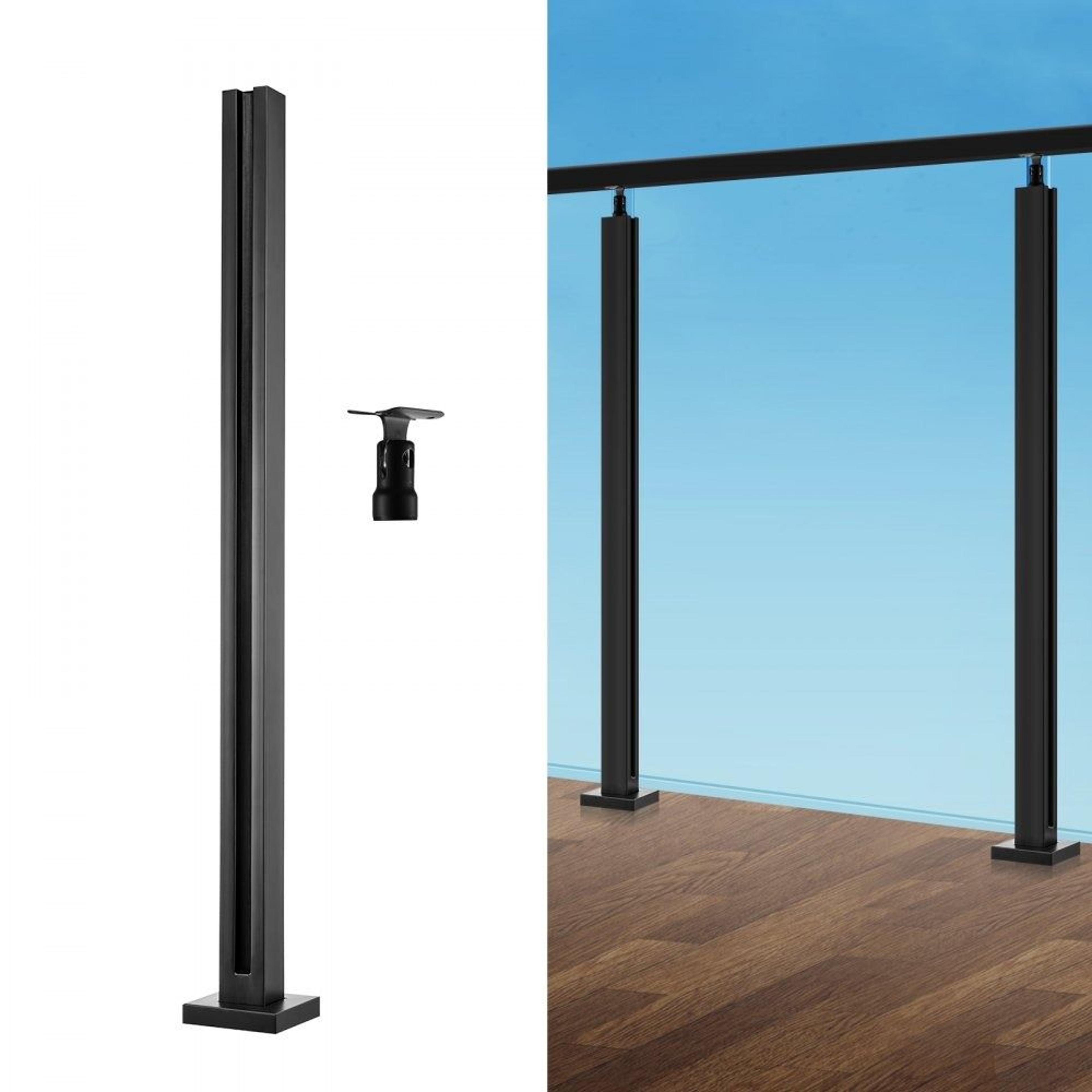heavy duty glass railing post stainless steel glass railing bracket for tempered glass