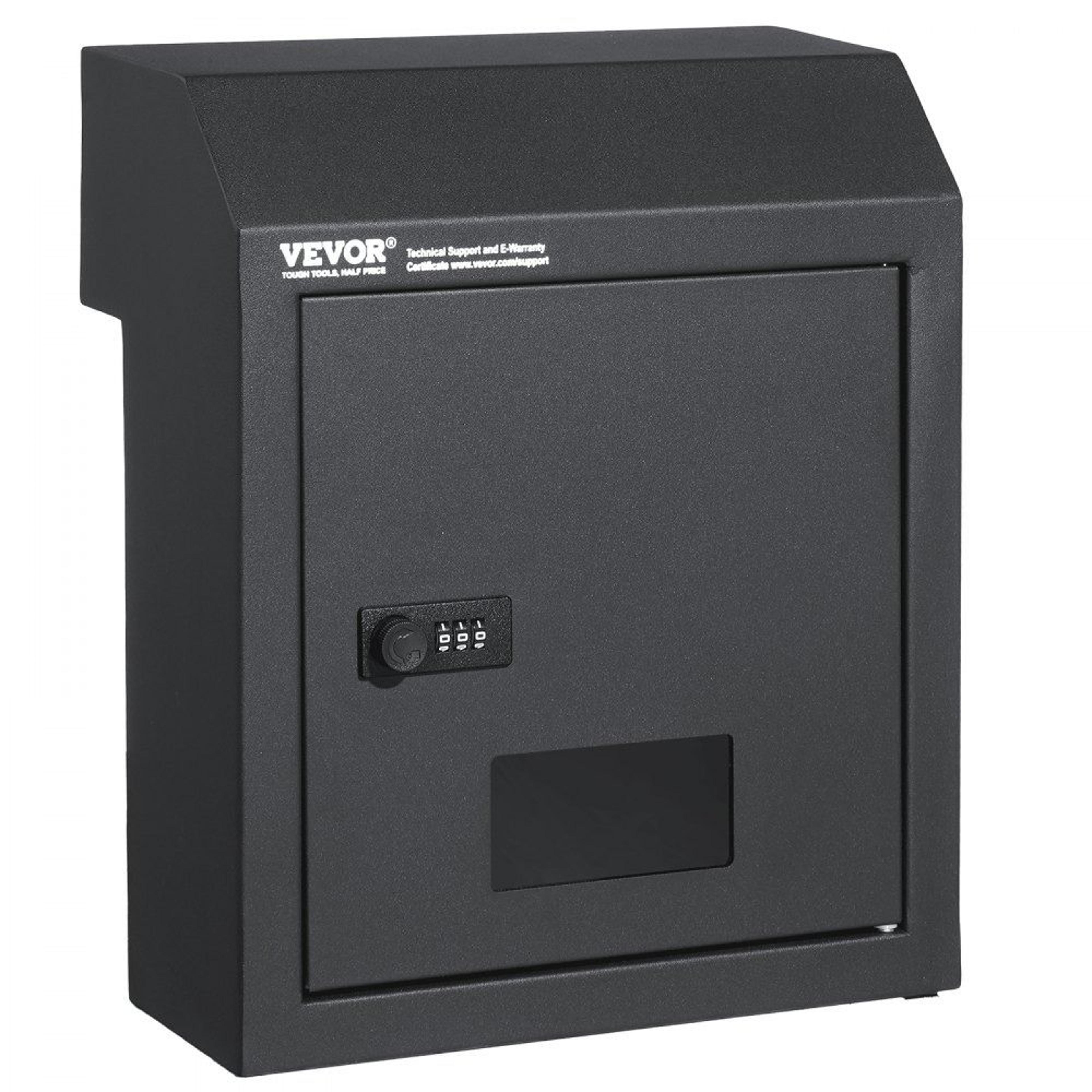 secure through door key drop box with combination lock heavy duty steel mailbox