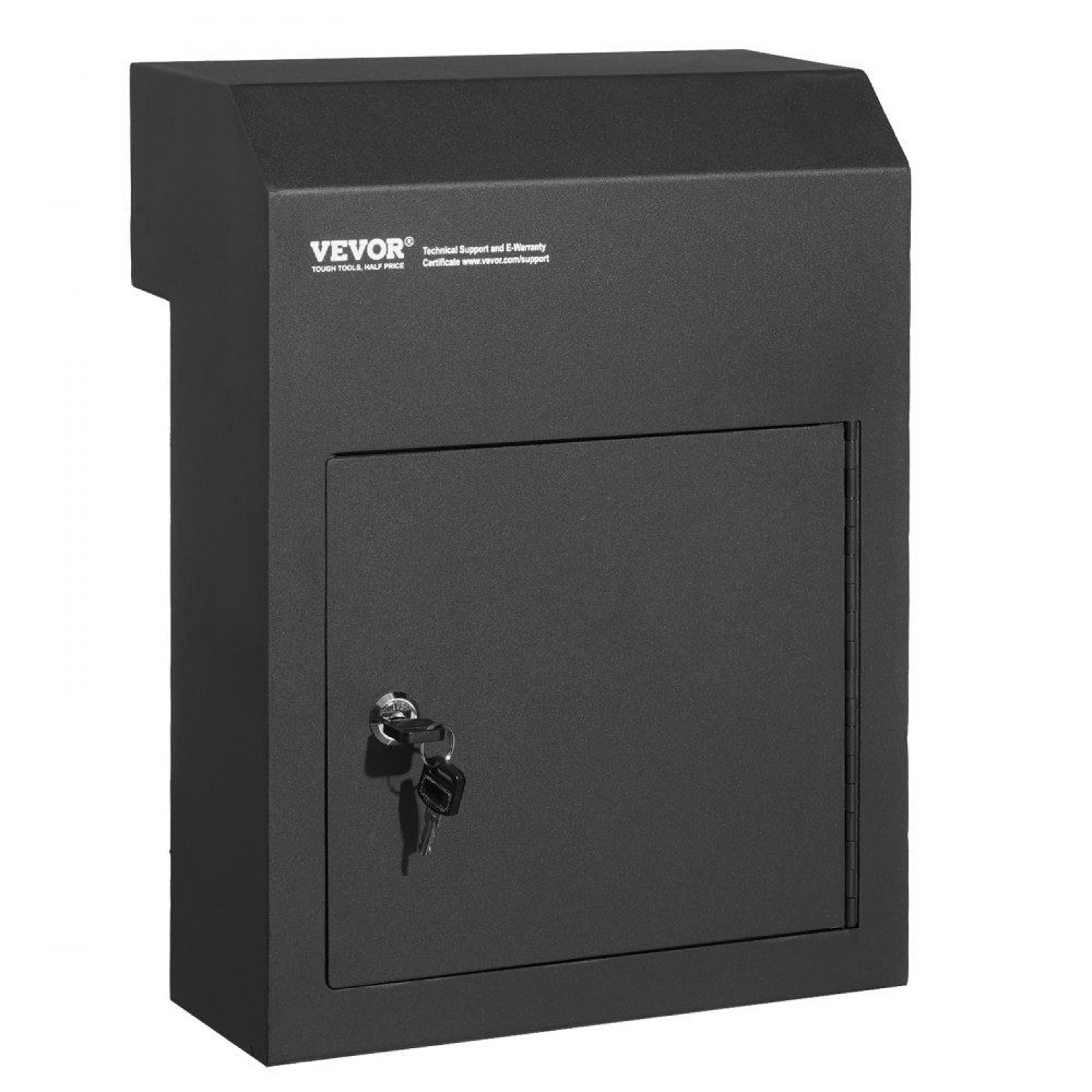 secure through the door key drop box heavy duty steel mail drop box with lock
