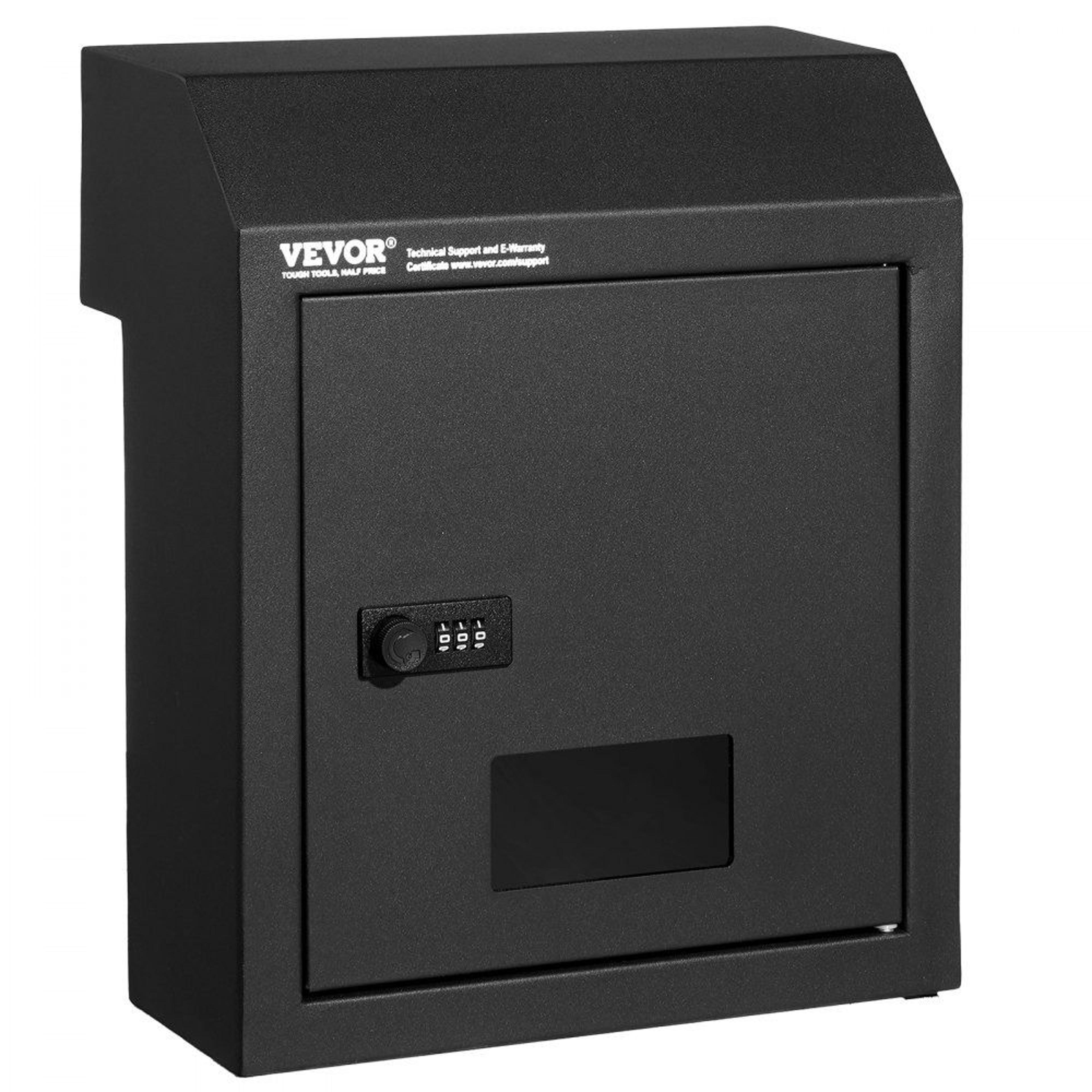 secure through the door key drop box with combination lock heavy duty steel mailbox