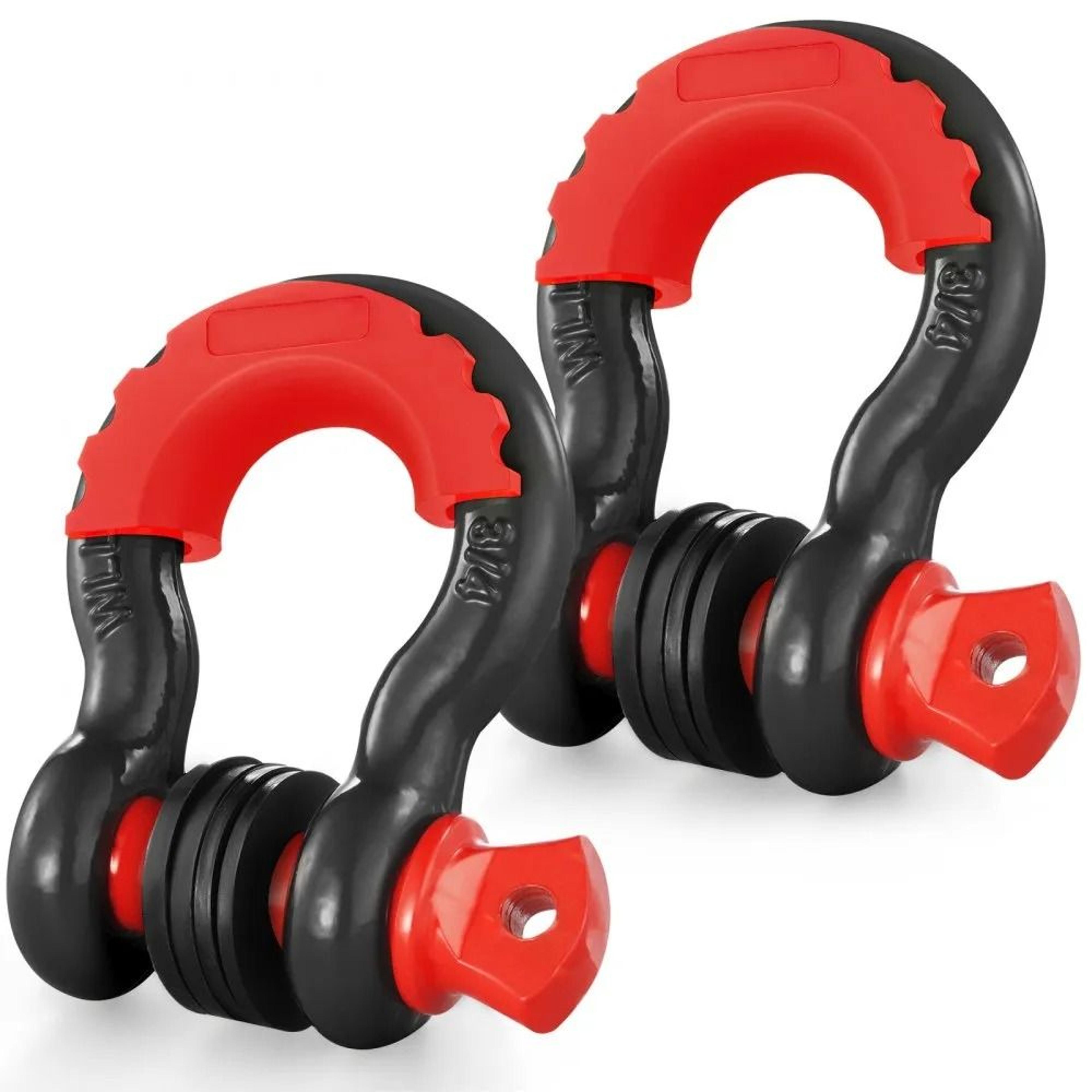 heavy duty d ring recovery shackles 2 pack for off road towing and vehicle recovery