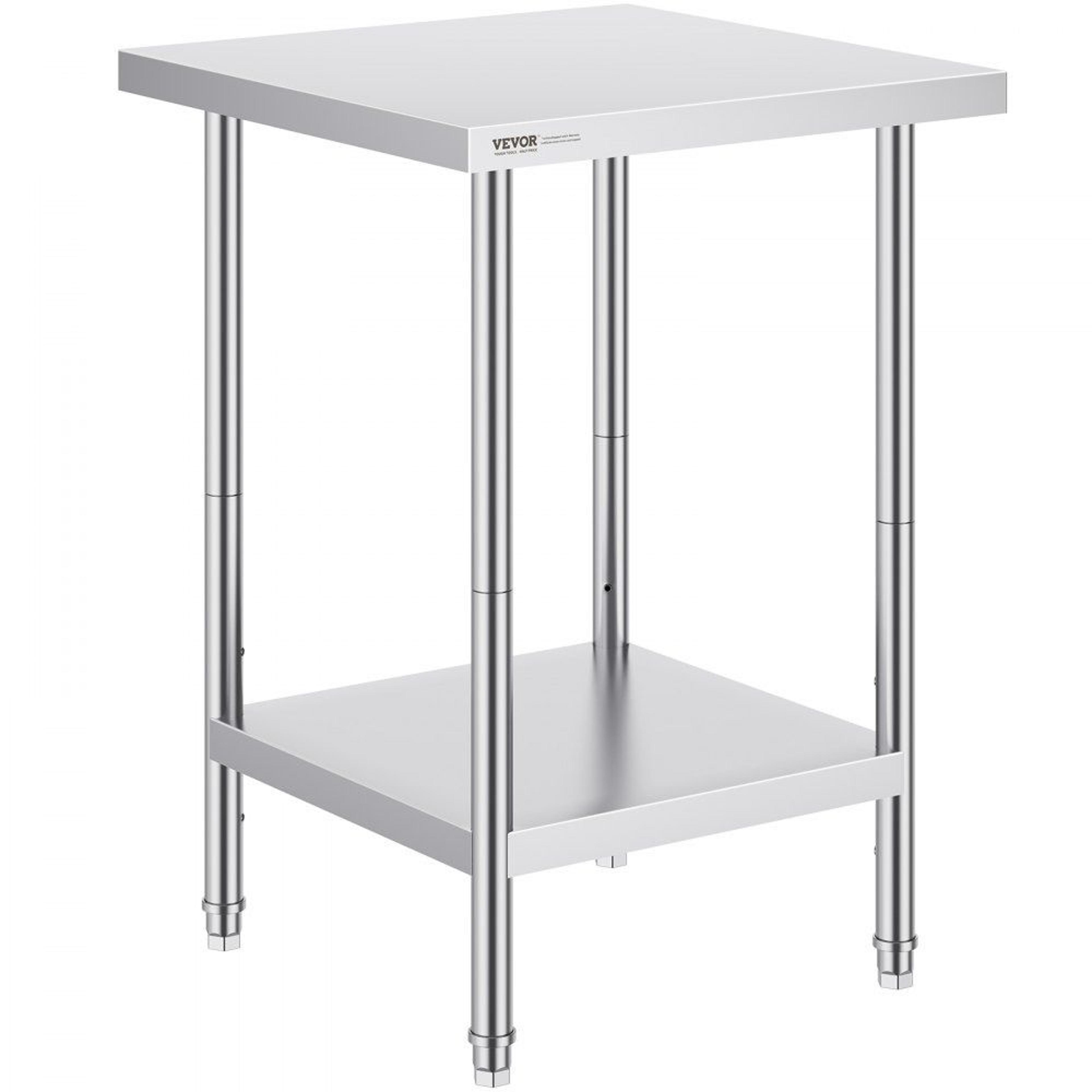 Heavy Duty Stainless Steel Prep Table With Adjustable Shelf And 700 Lb Capacity 8