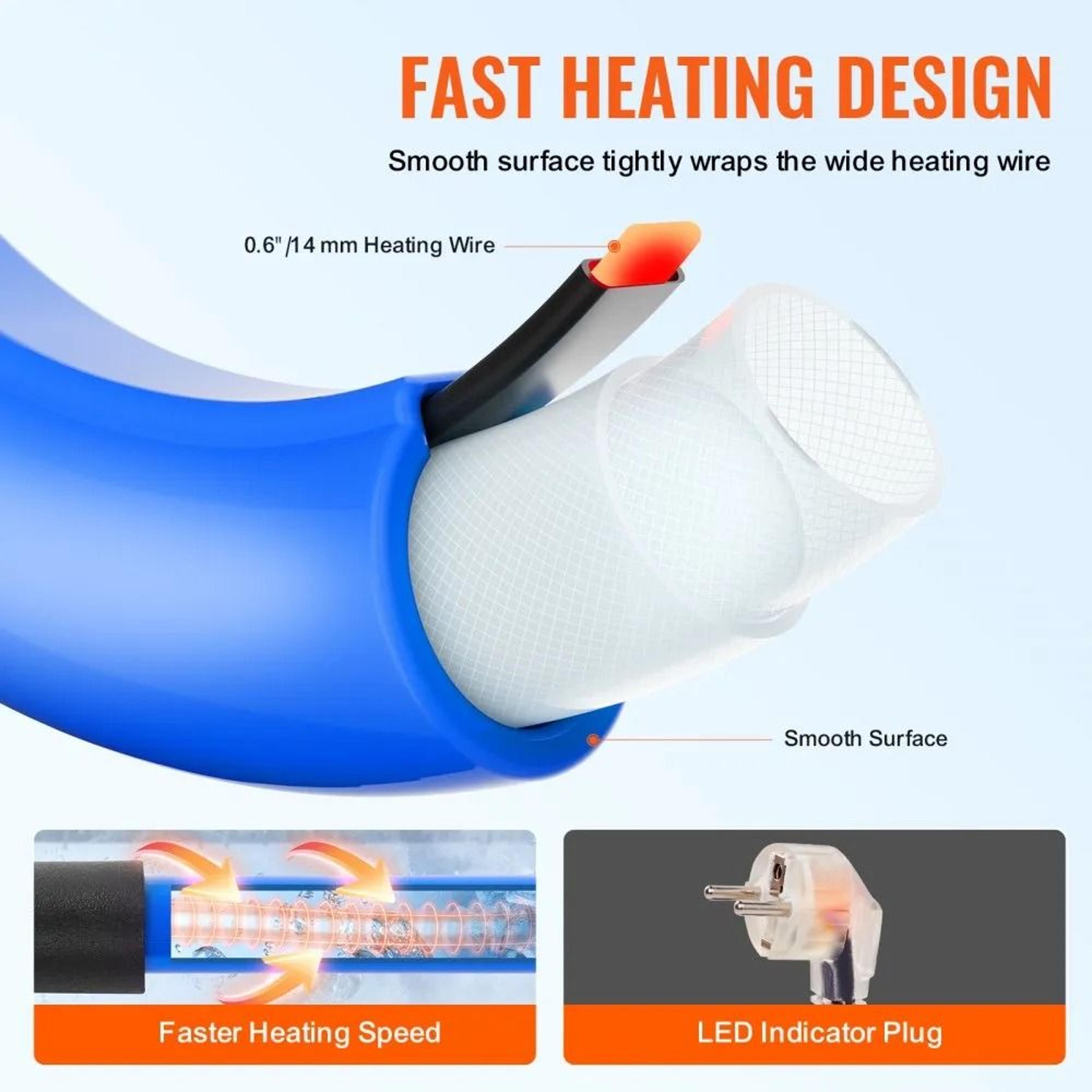 25 Ft Heated RV Water Hose With Freeze Protection And Drinking Water Safe Design 4