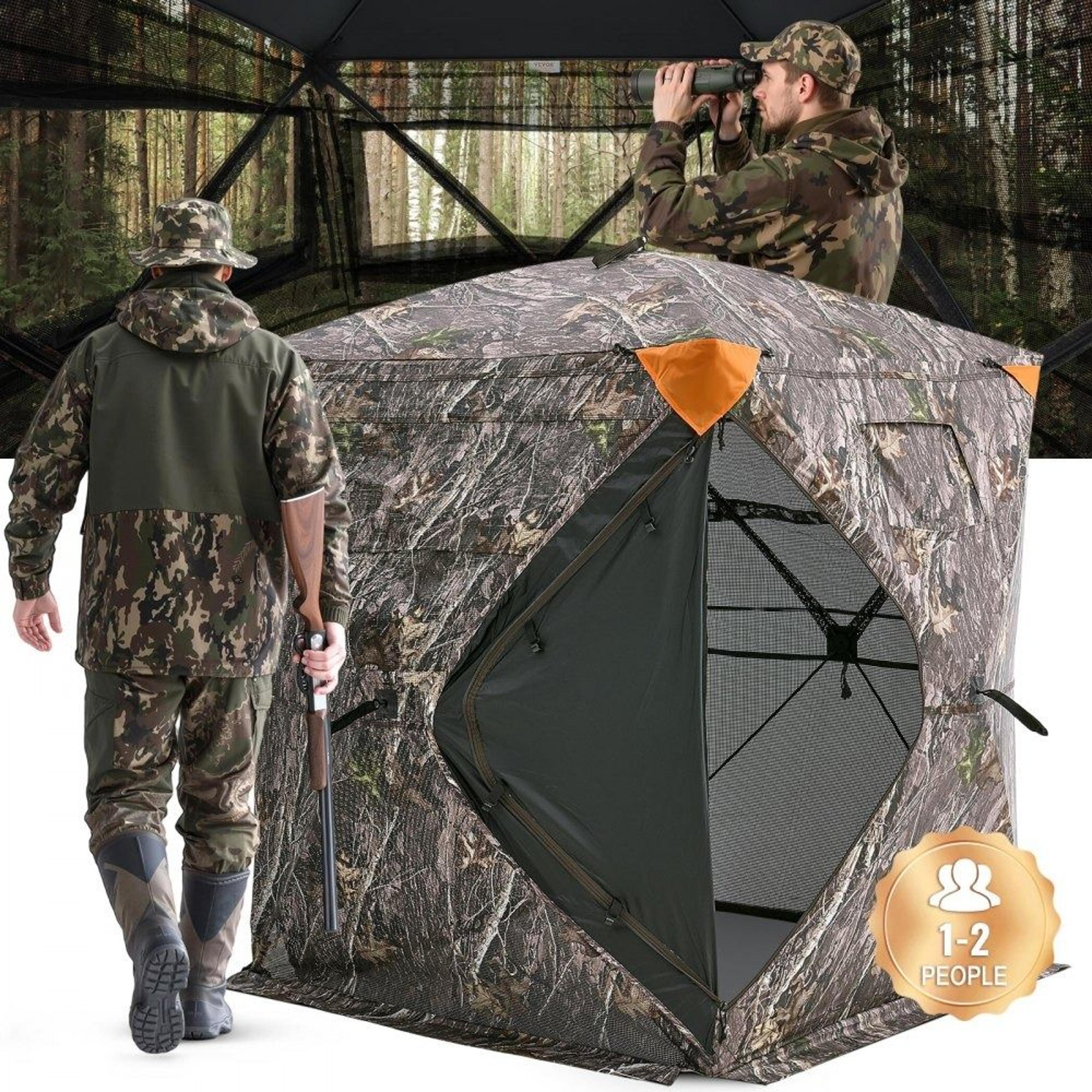 270 degree see through hunting blind portable pop up deer blind with camouflage shelter