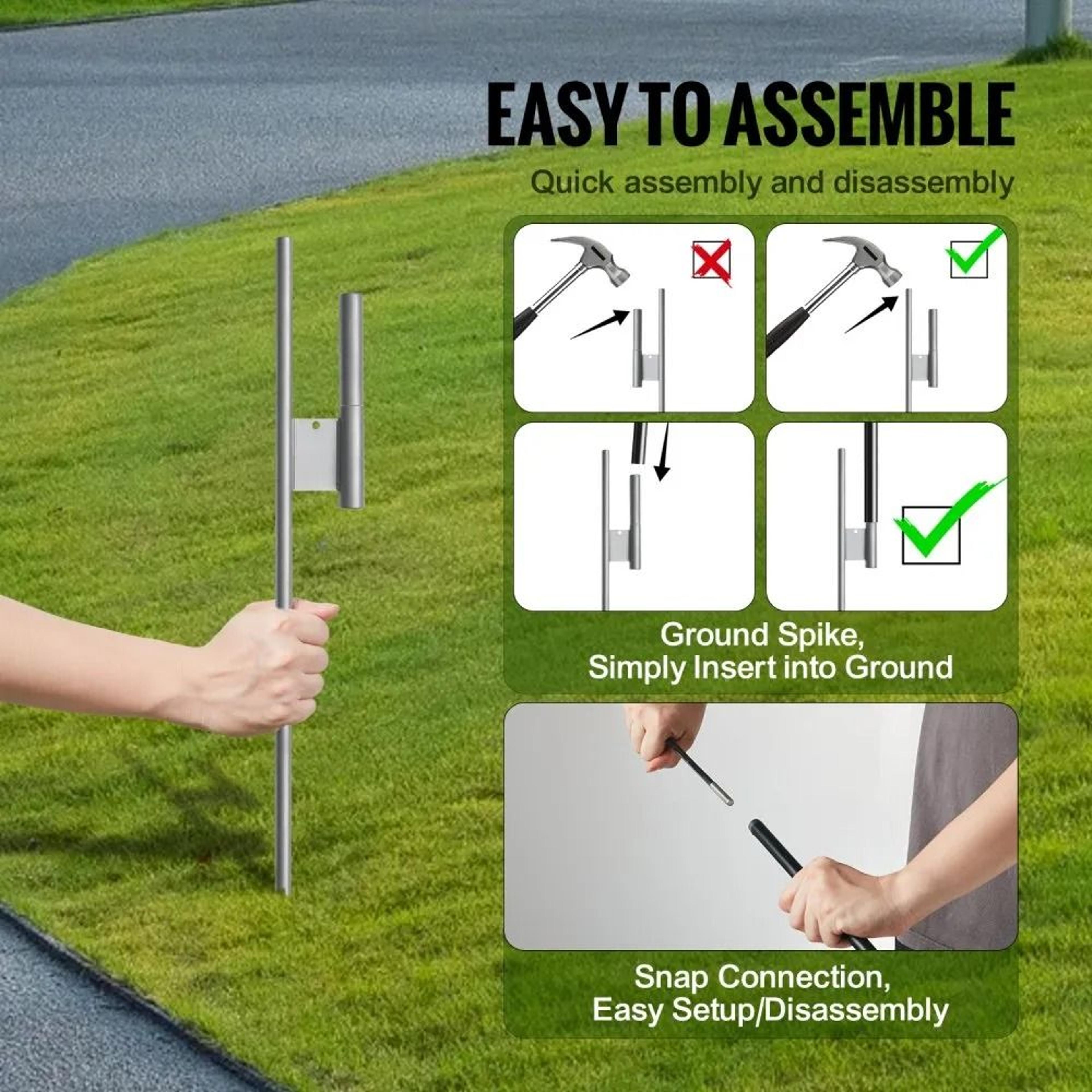 4 Pack Feather Flag Pole Kit 163 Ft Swooper Advertising Flag Poles With Ground Stakes 4