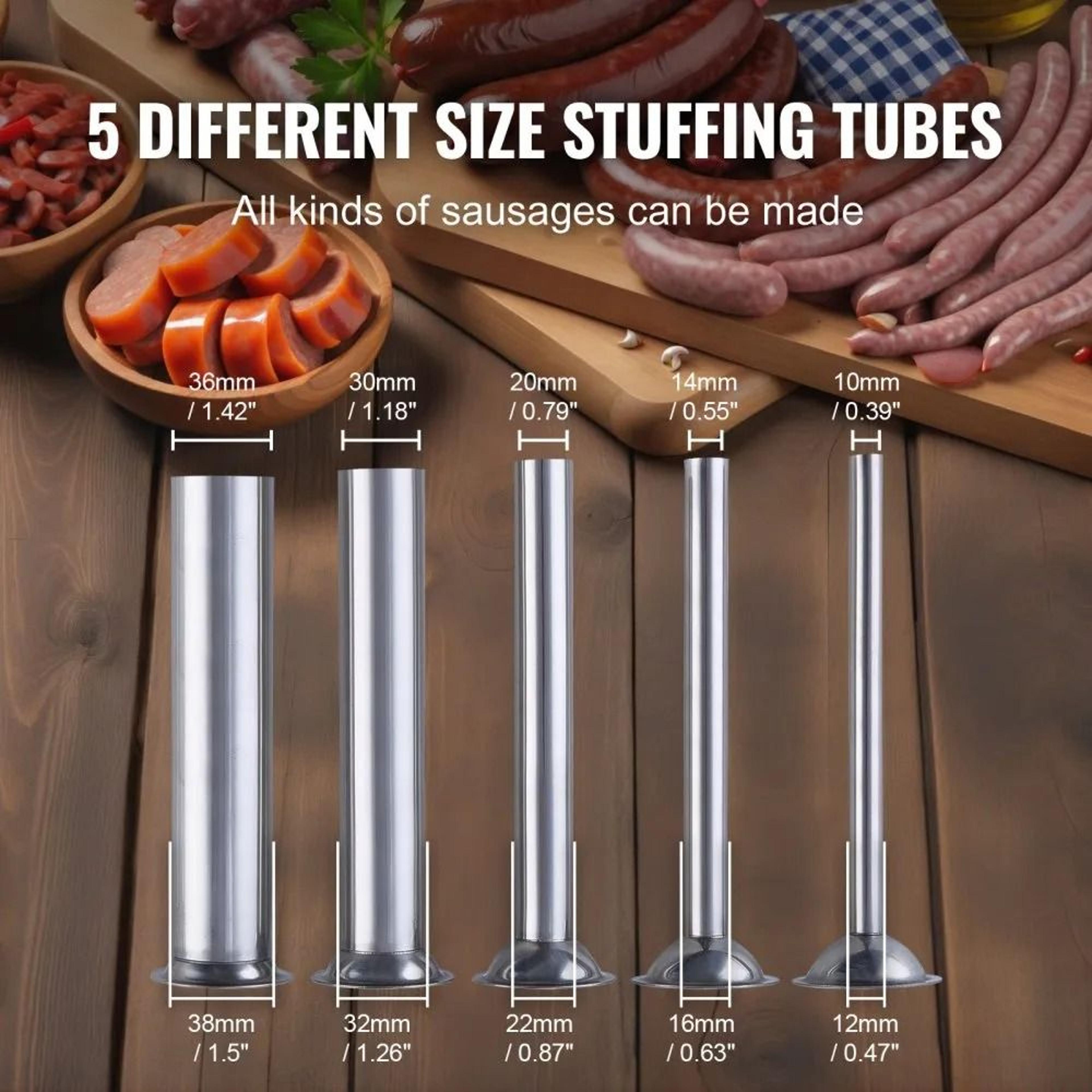 7L Manual Sausage Stuffer With Dual Speed And Stainless Steel Stuffing Tubes 1