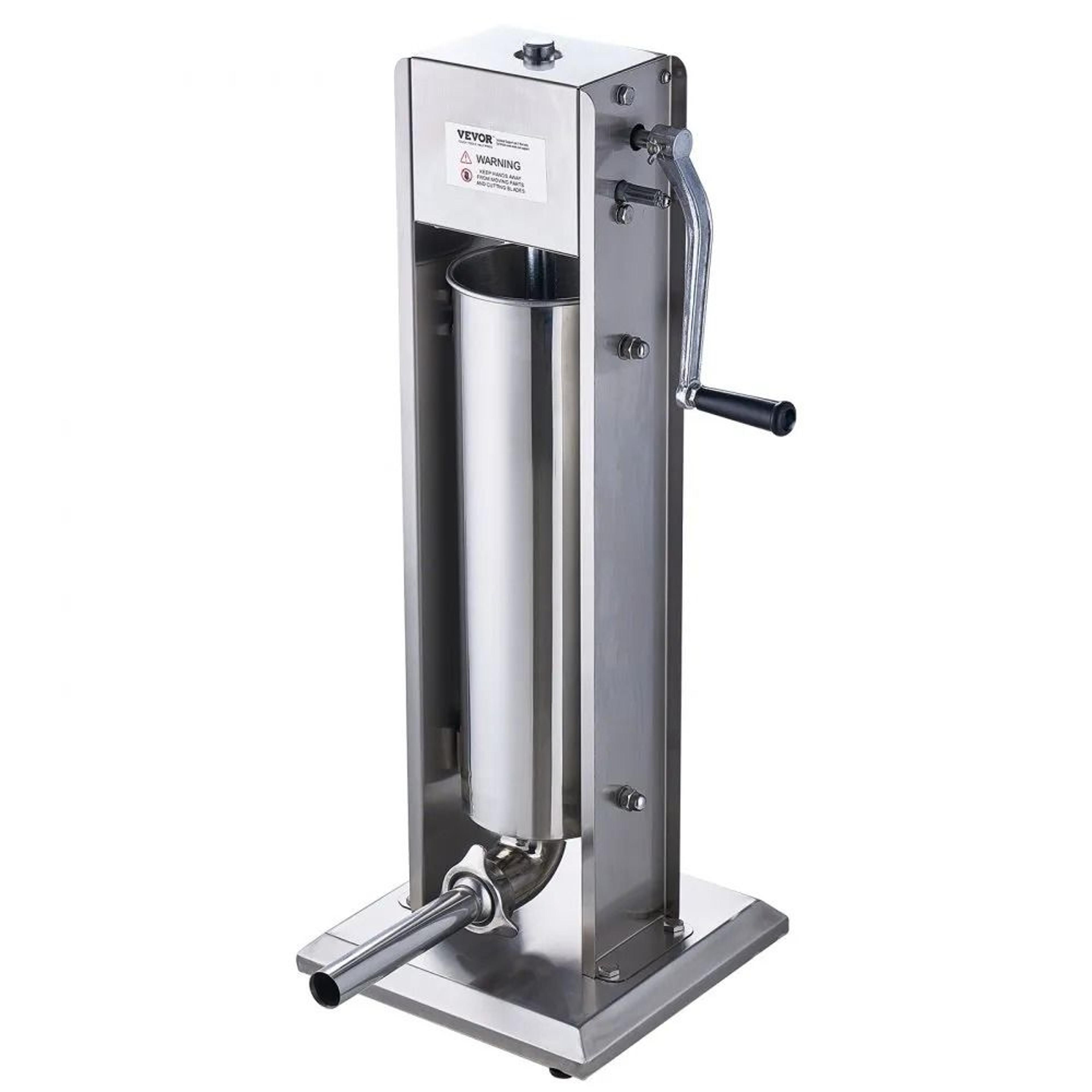 7L Manual Sausage Stuffer With Dual Speed And Stainless Steel Stuffing Tubes 7
