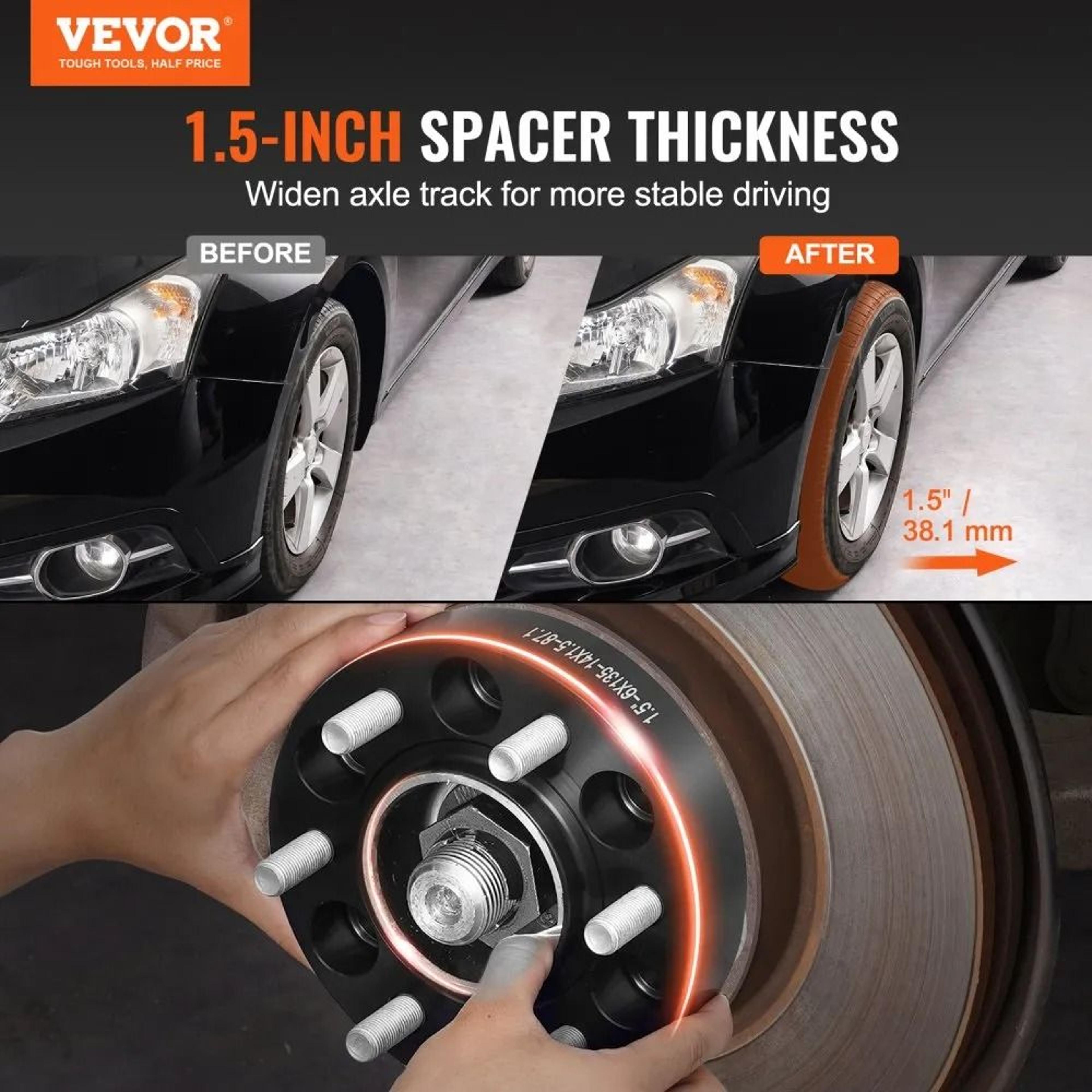 15 Inch Hubcentric Wheel Spacers 6 Lug Forged Wheel Adapters For Ford Trucks 1