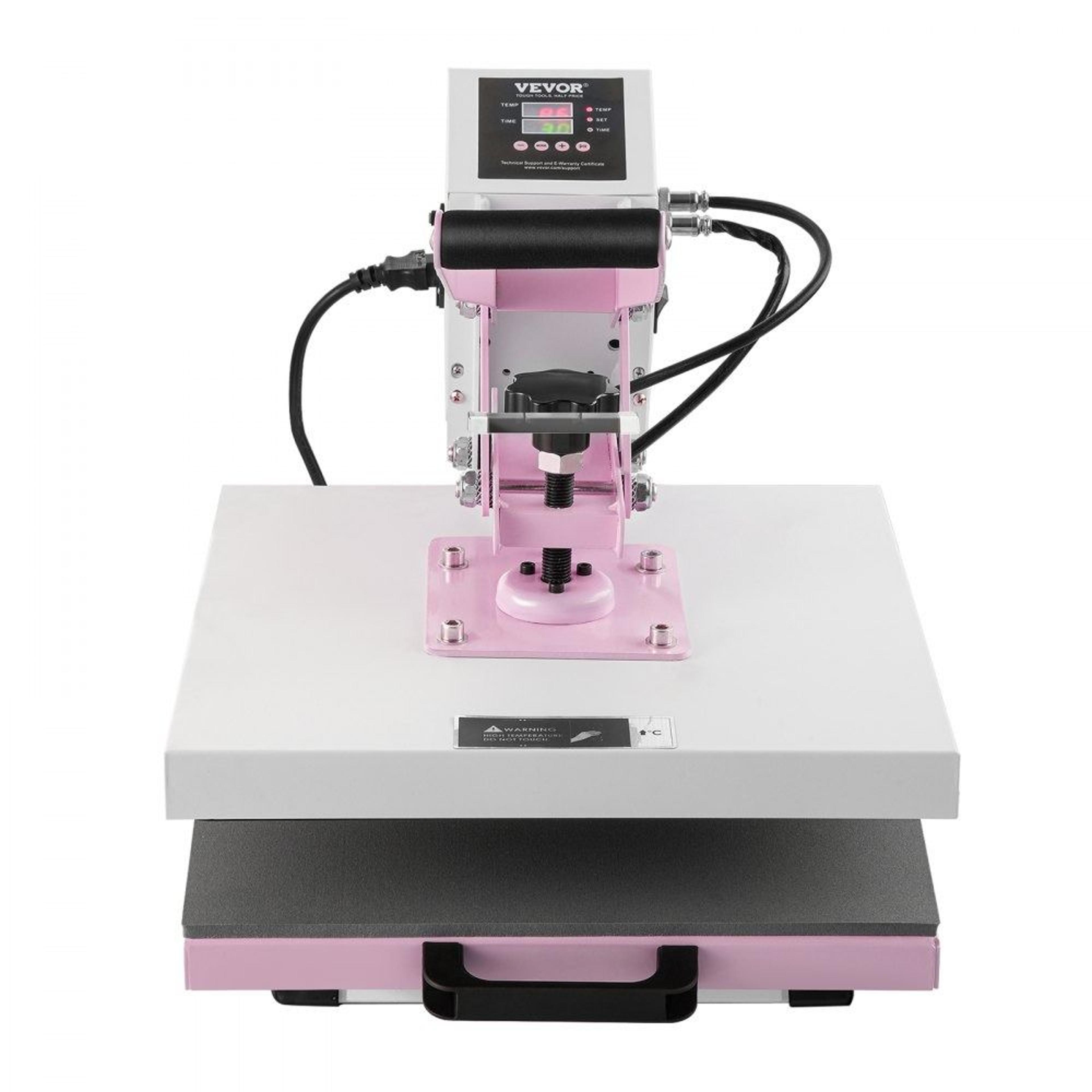 digital heat press machine with slide out drawer