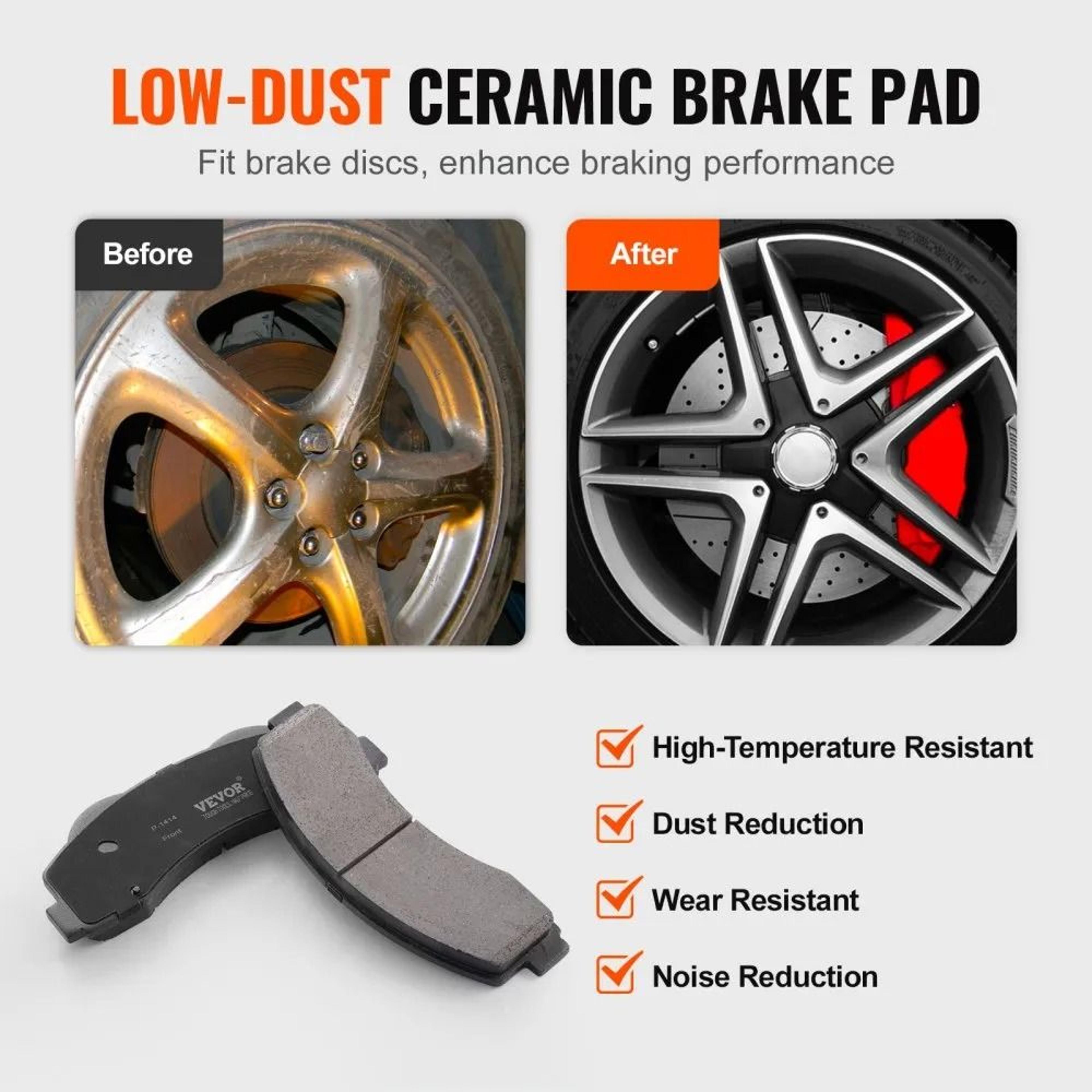 Ford F150 Front Rear Brake Kit With Drilled Slotted Rotors And Ceramic Pads 3