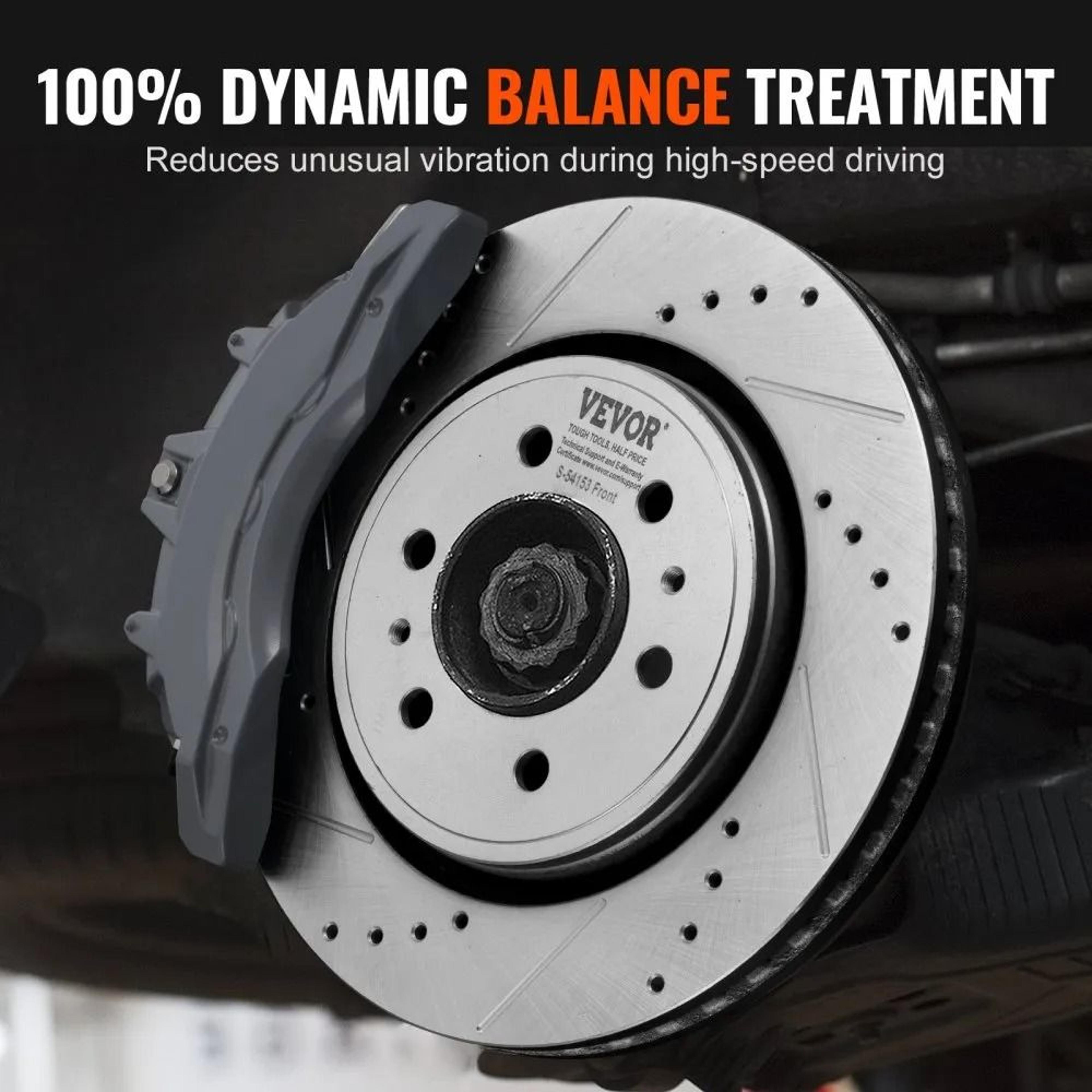 Ford F150 Front Rear Brake Kit With Drilled Slotted Rotors And Ceramic Pads 5