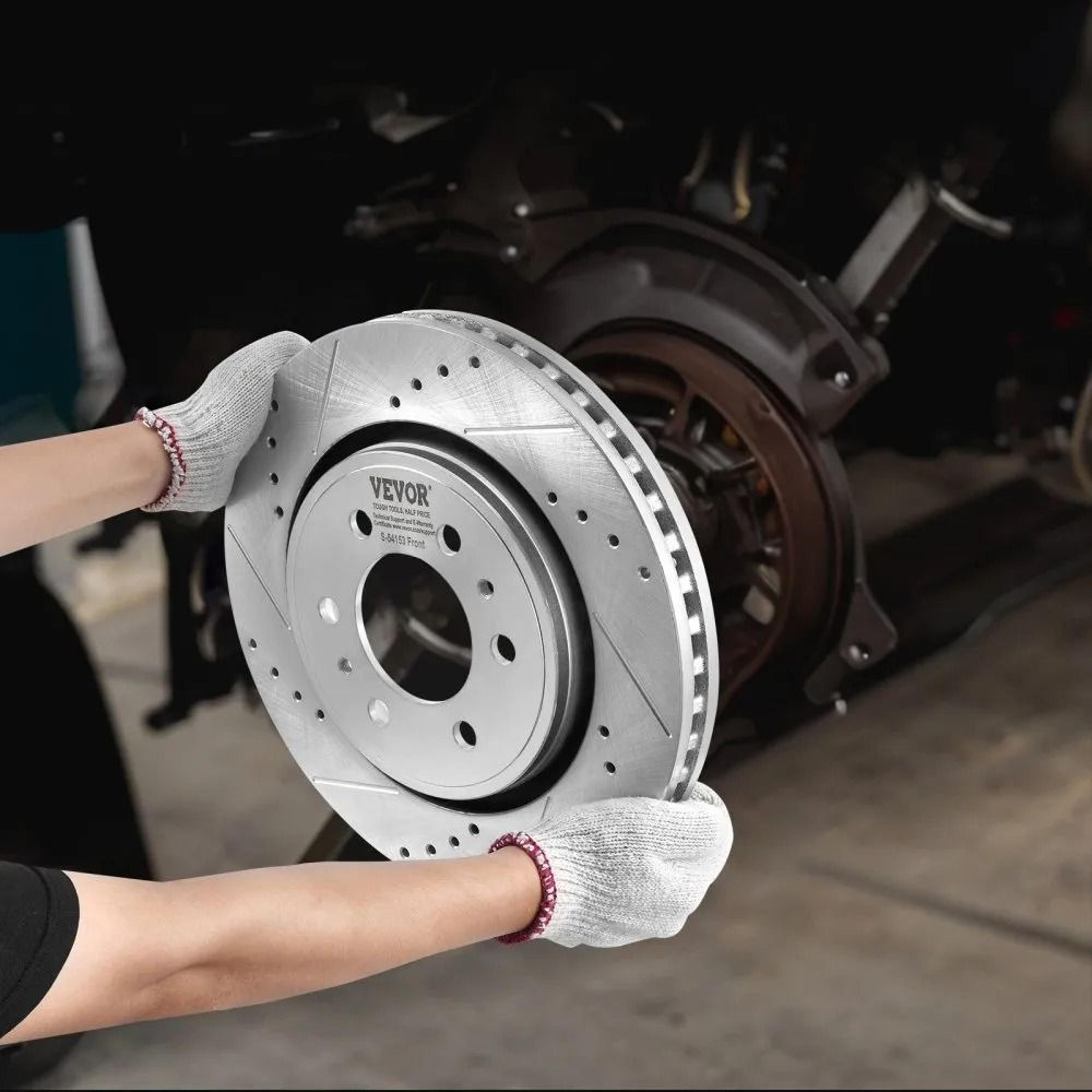 Ford F150 Front Rear Brake Kit With Drilled Slotted Rotors And Ceramic Pads 6