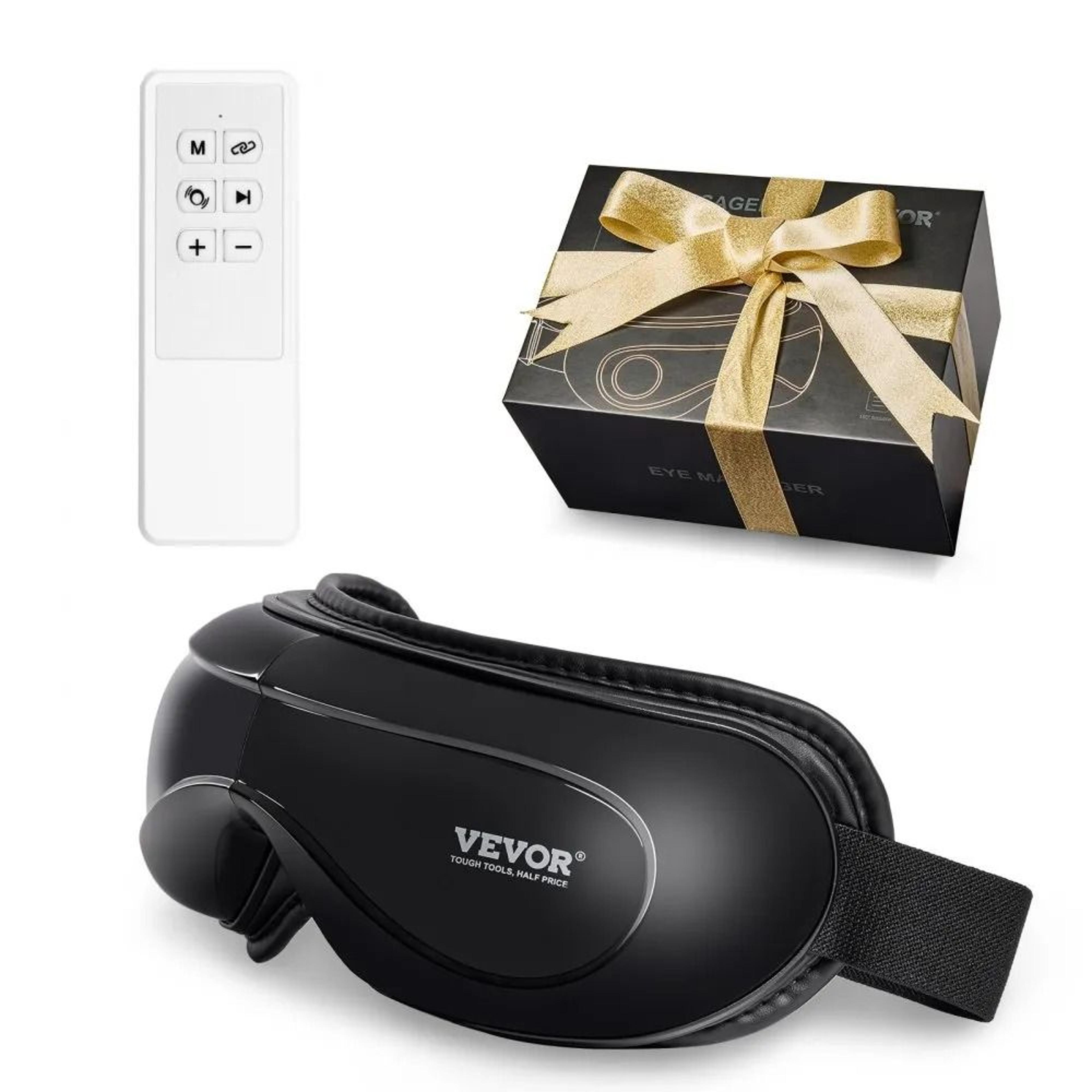 heated eye massager with remote 5 modes bluetooth music and foldable design