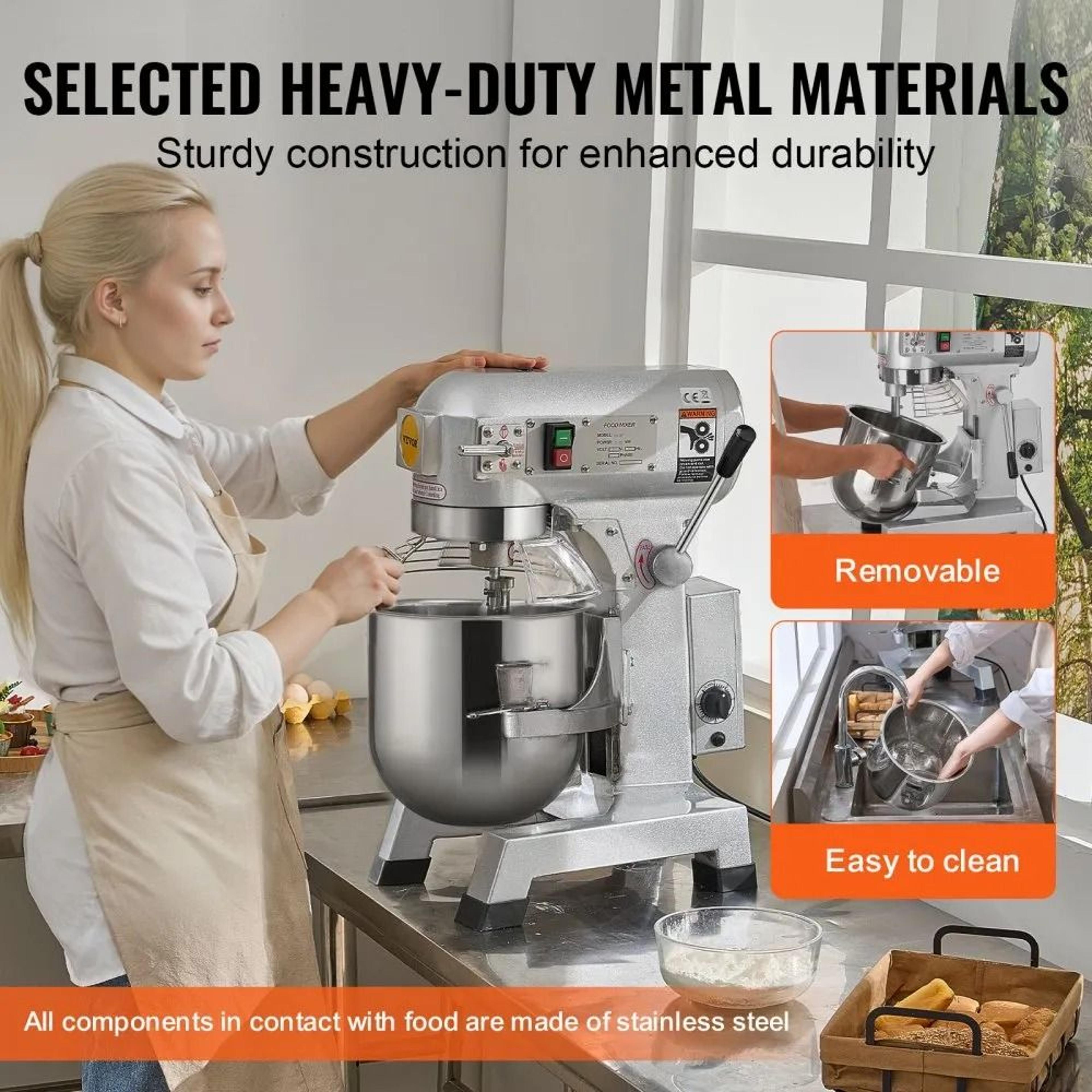 14L Commercial Stand Mixer 550W Dough Mixer With 3 Speed Control 3