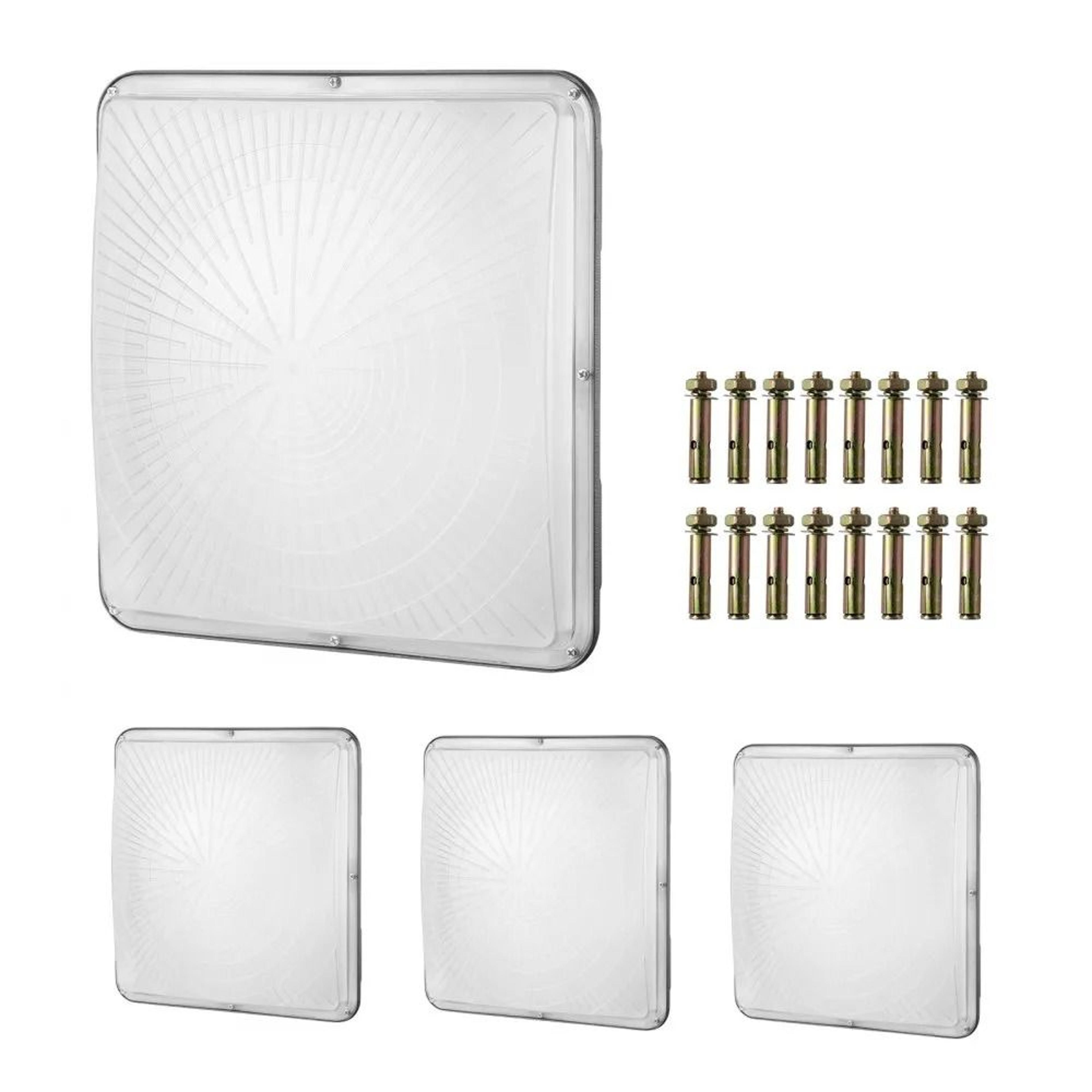 4 pack 150w led canopy lights 16500lm ip65 commercial outdoor ceiling lights
