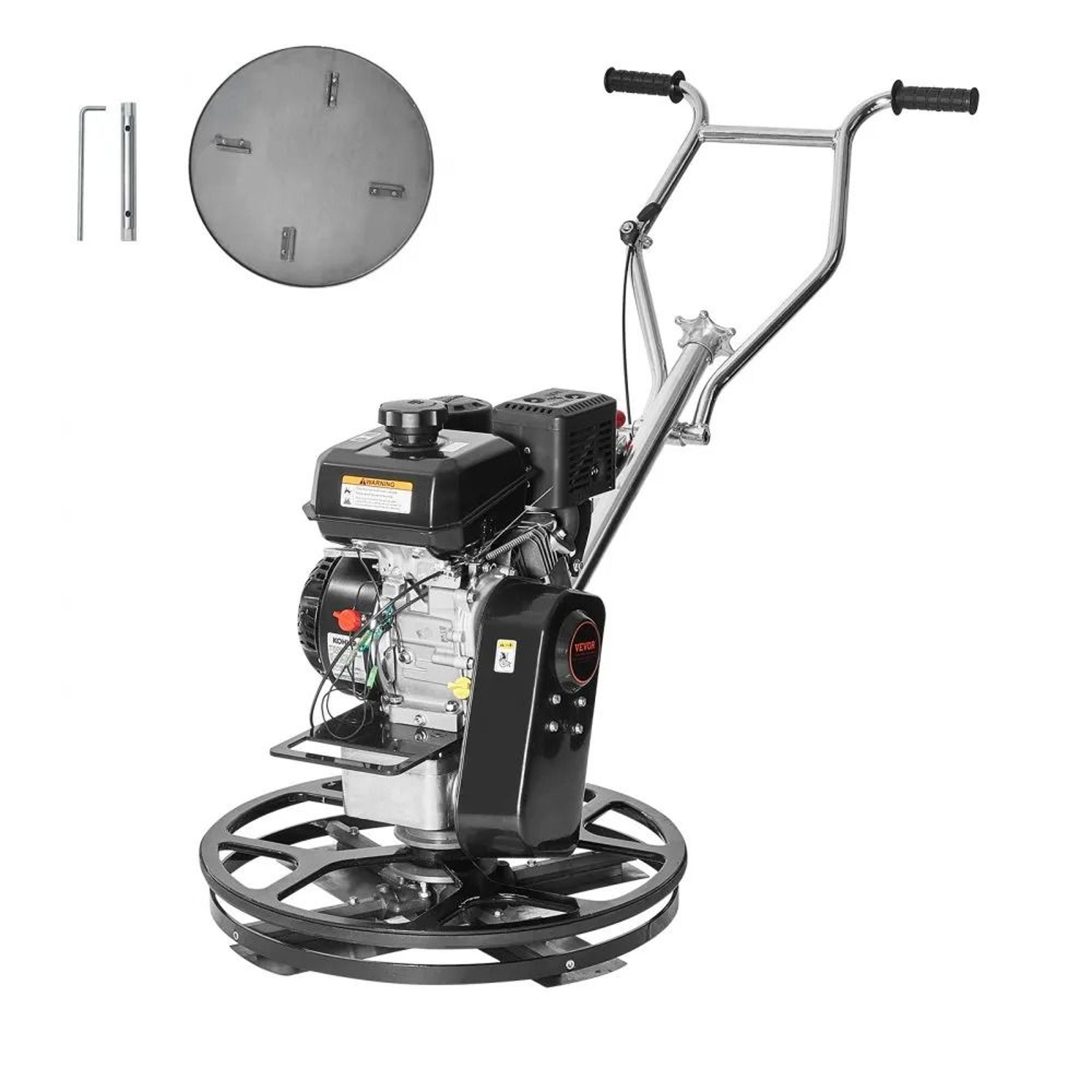 24 Inch Power Trowel 6HP Gas Walk Behind Concrete Finishing Machine With Float Pan 7