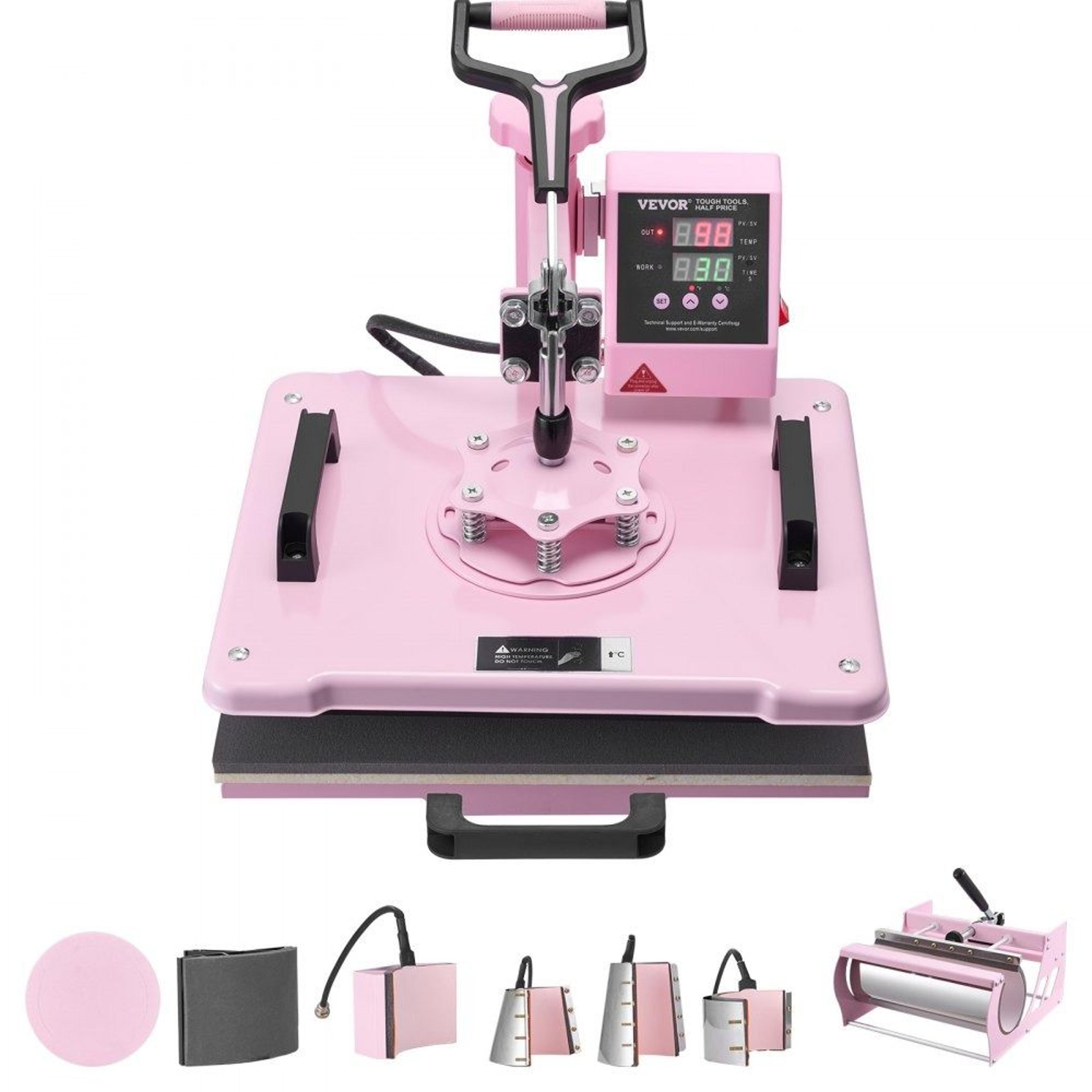 8 in 1 heat press machine 12 x 15 inch with tumbler press and digital control