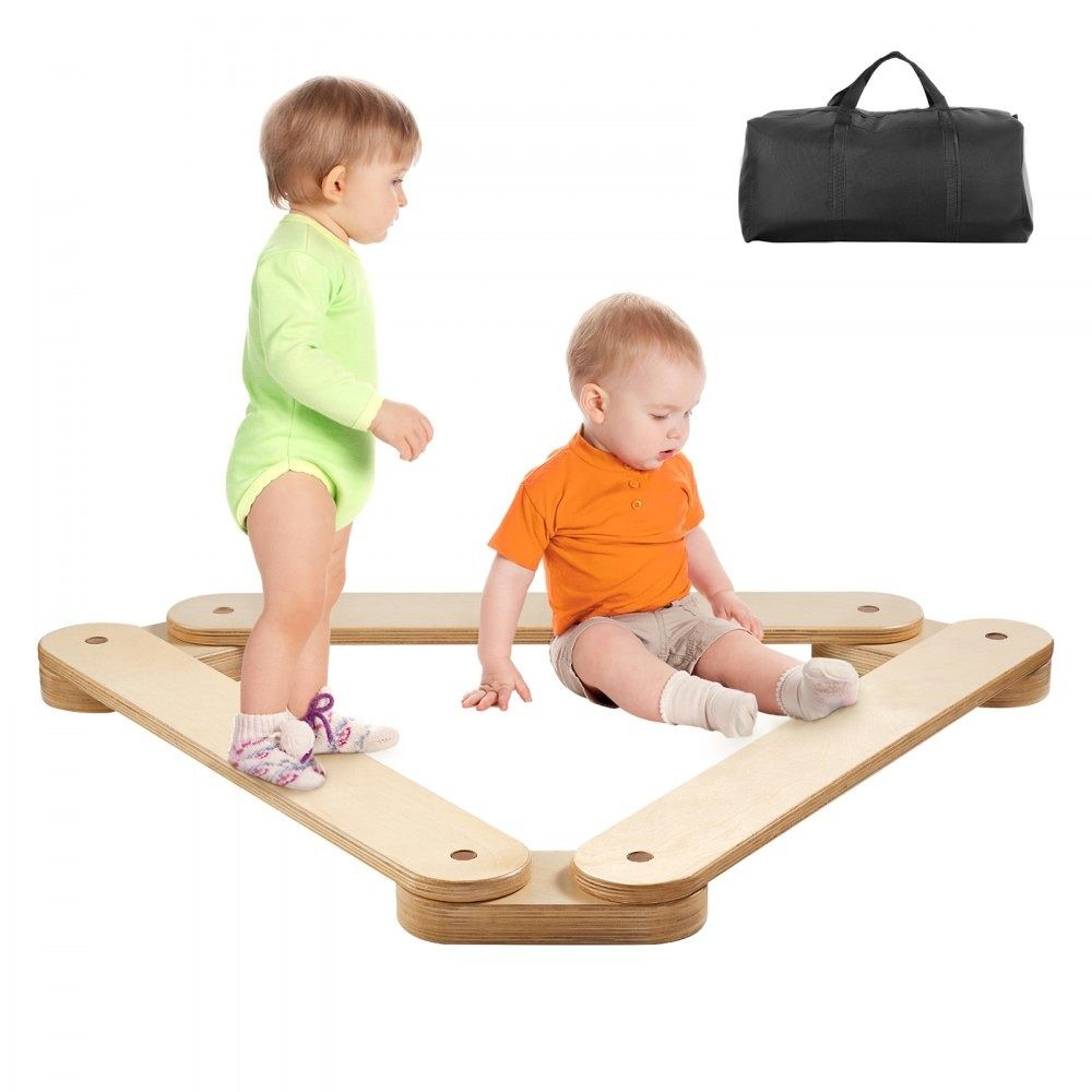 wooden kids balance beam montessori stepping stones for coordination and motor skills