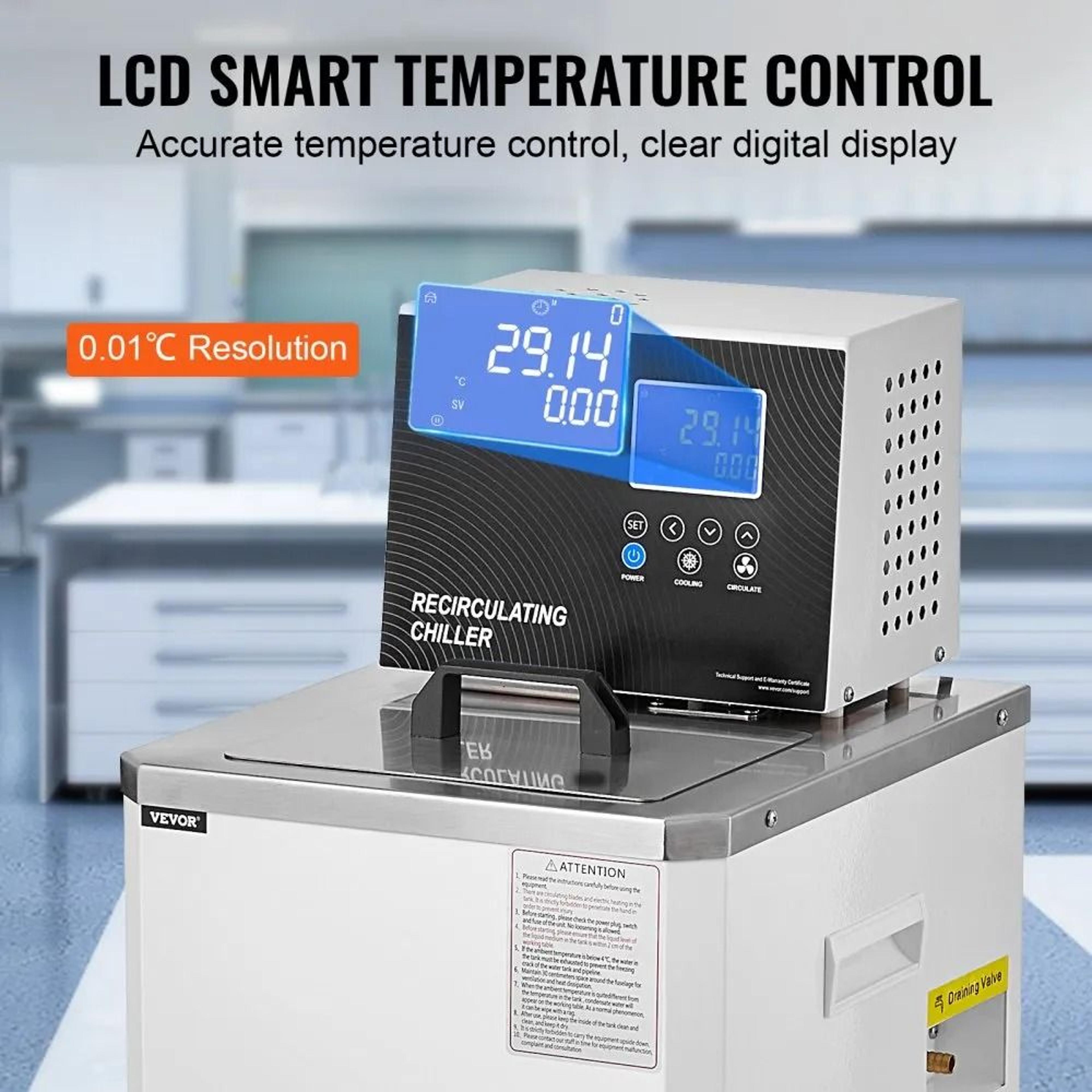 6L Laboratory Chiller Circulator With Dual Recirculation And Precision Temperature Control 5