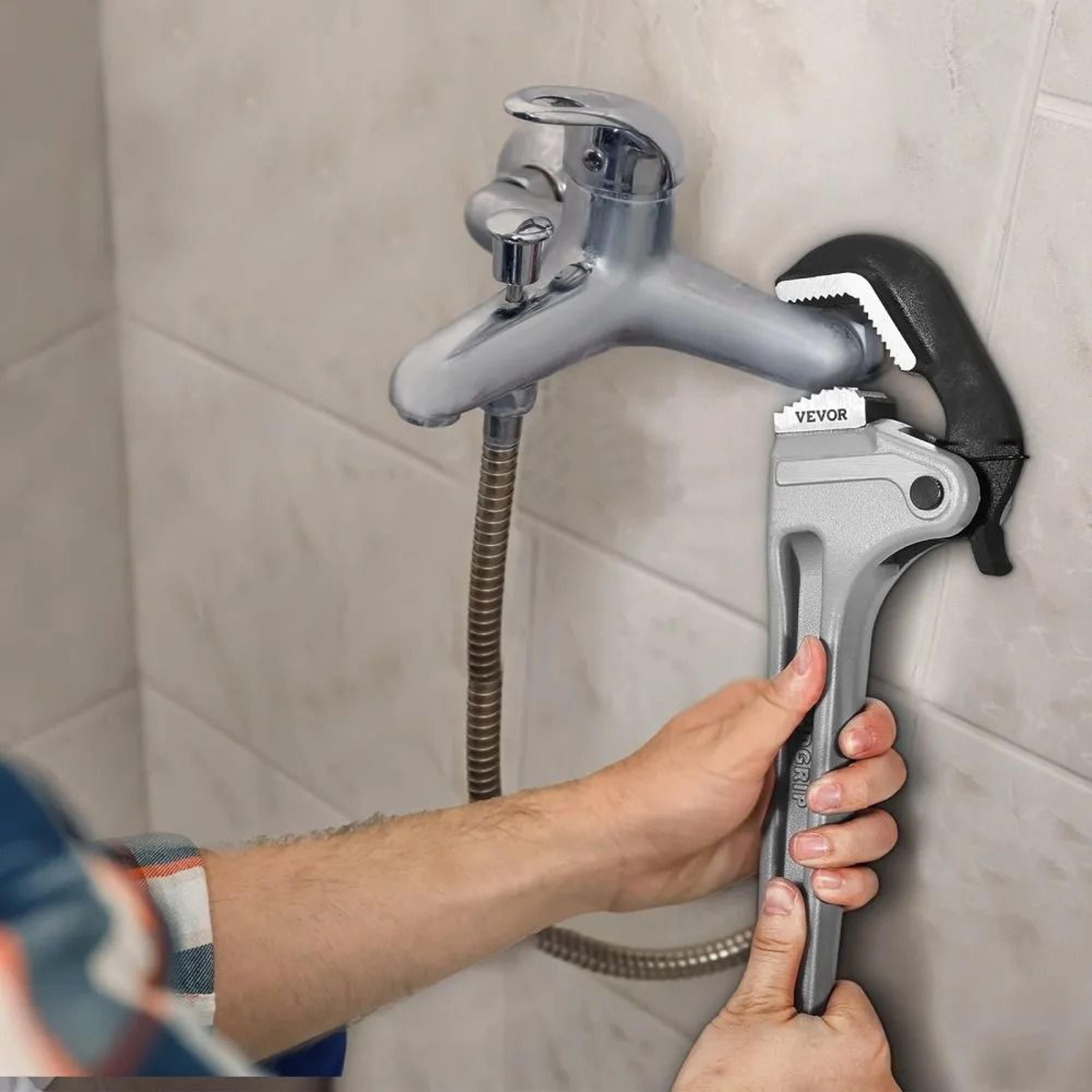 18 Inch Aluminum Pipe Wrench With Automatic Jaw Adjustment For Plumbing And Automotive Repair 6