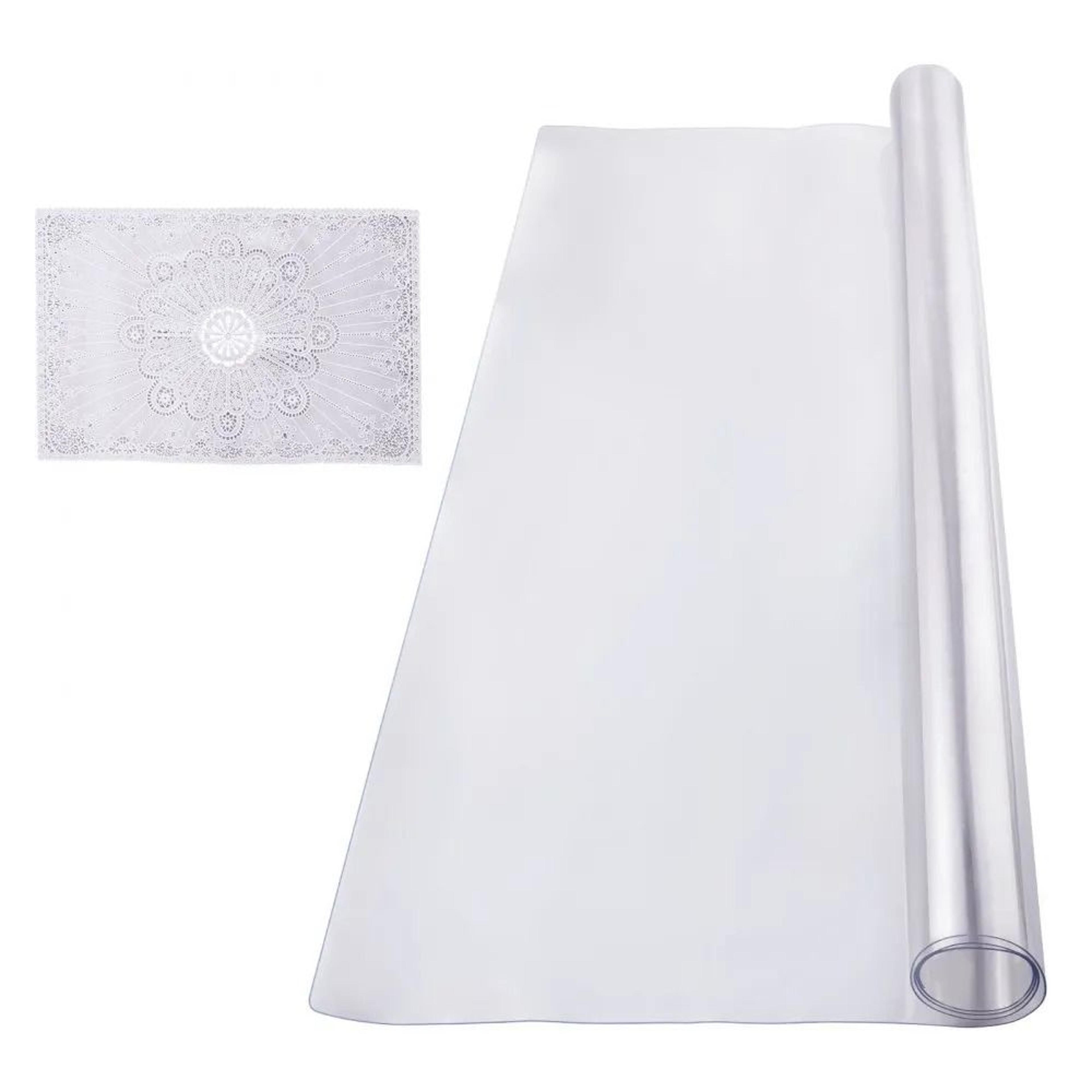 48 inch clear table protector 1.5mm pvc waterproof desk mat for dining table