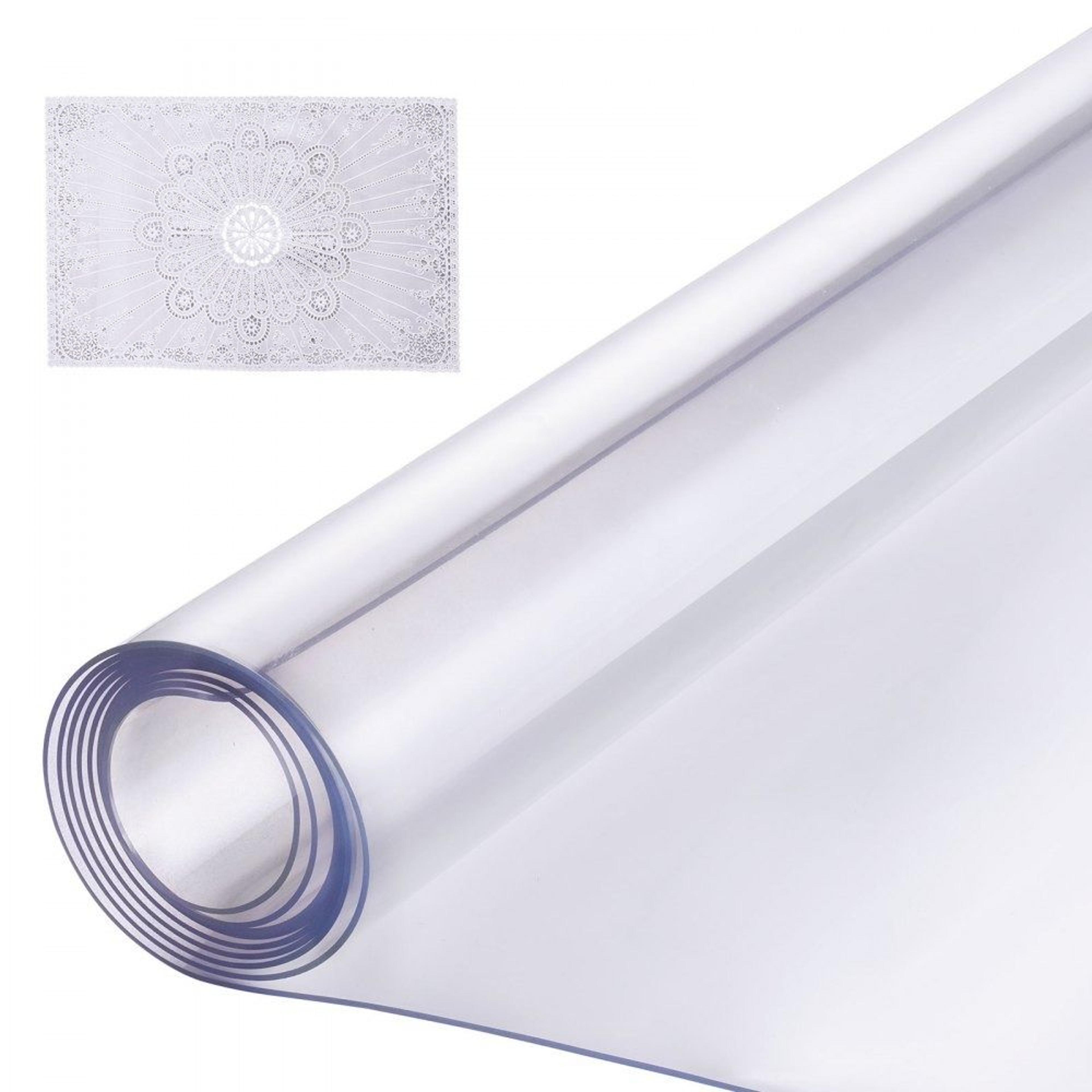 clear pvc table protector 24 x 96 inch waterproof desk mat 1.5 mm thick