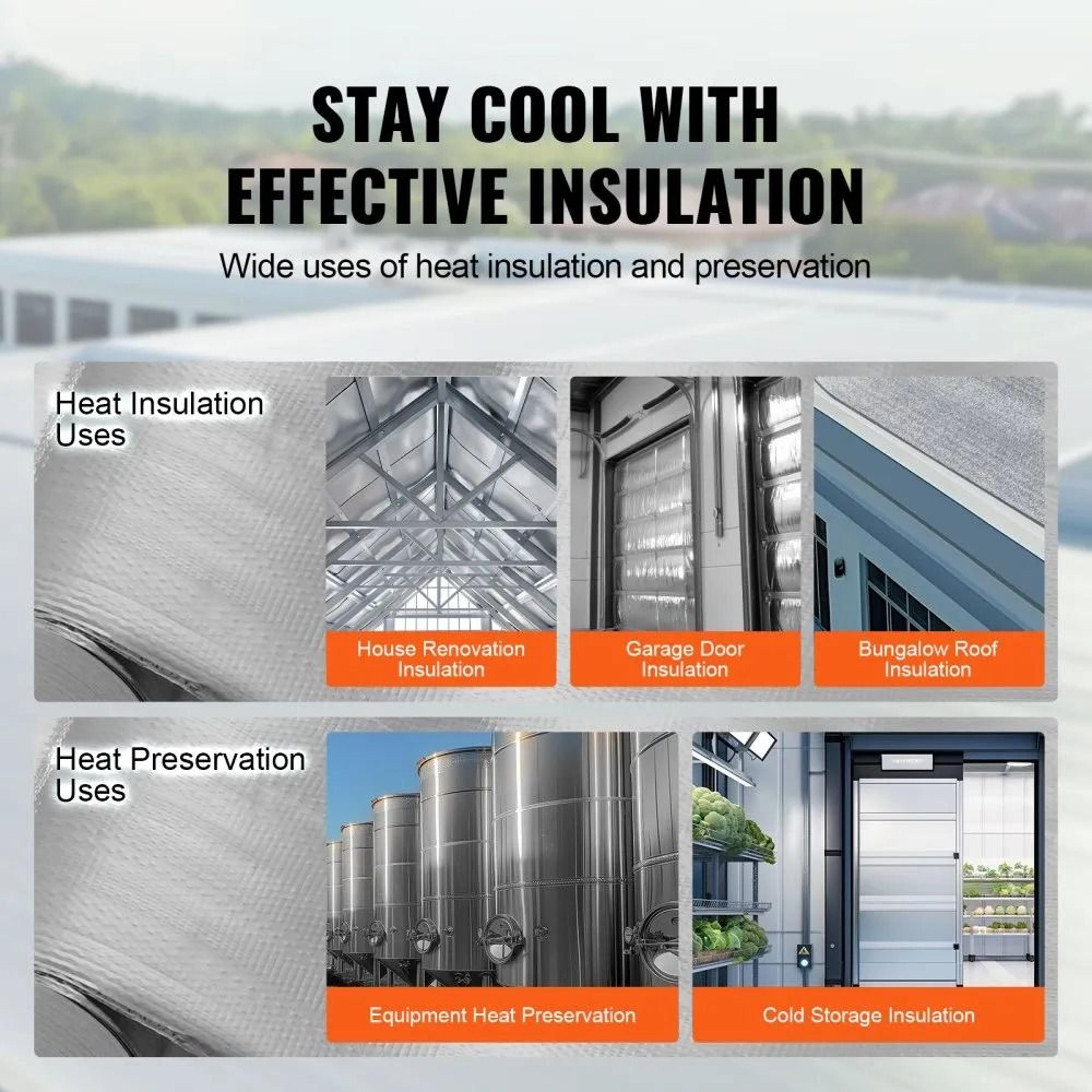 Double Reflective Radiant Barrier Insulation Roll 48 In X 250 Ft Heat Shield 5