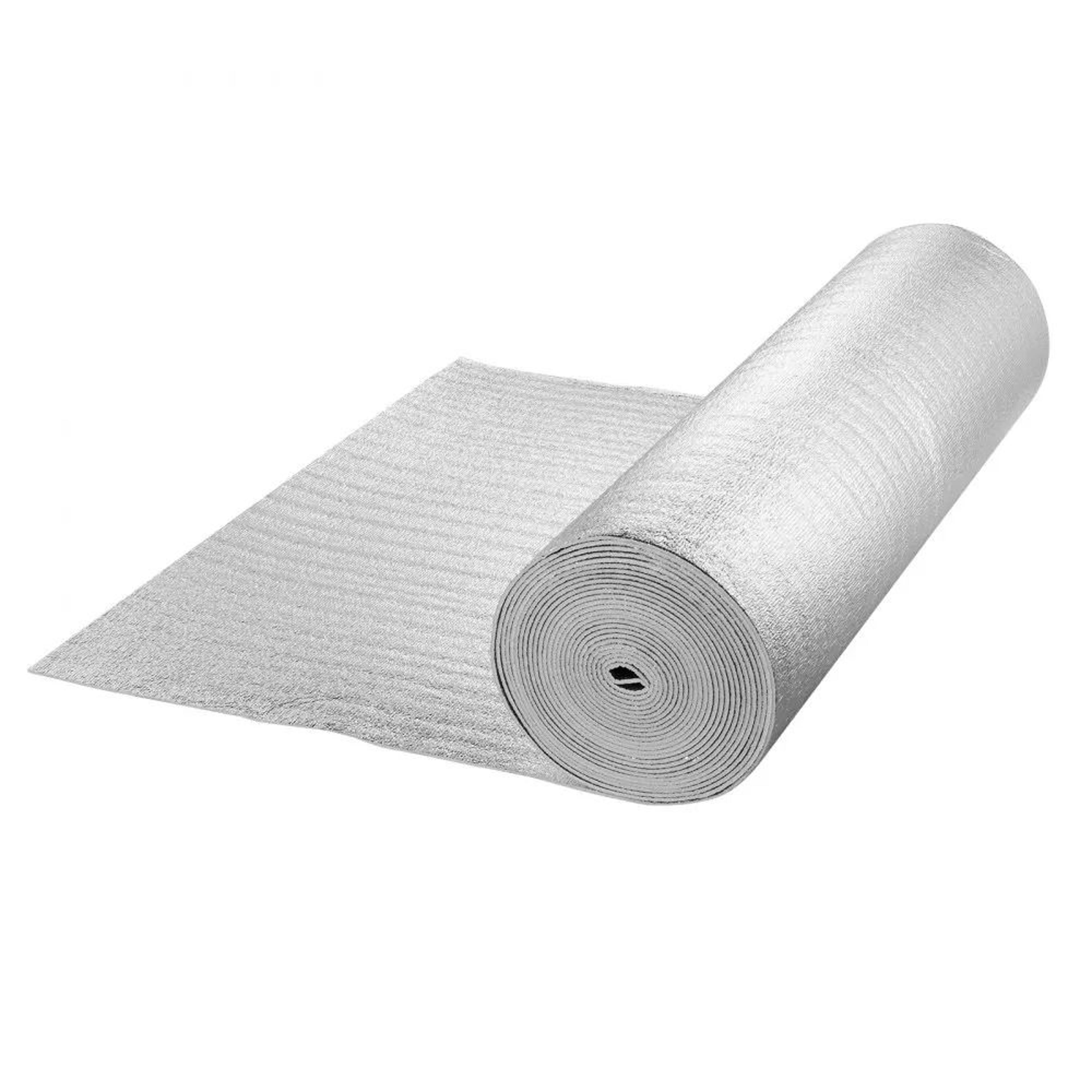 Double Reflective Insulation Roll 48 X 50 Ft Foam Core Radiant Barrier Heat Shield 7