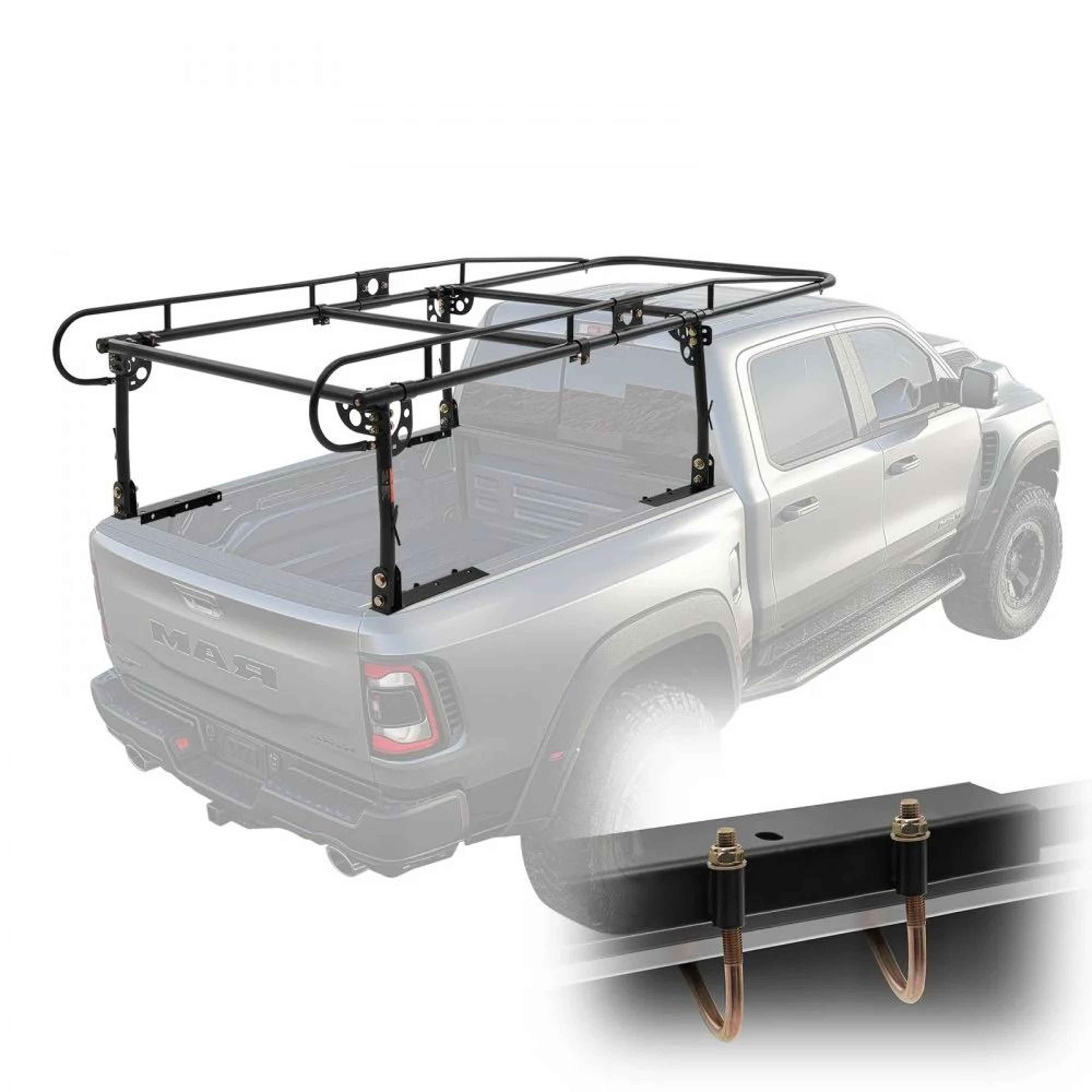 heavy duty truck ladder rack 1000 lb adjustable pickup truck bed rack