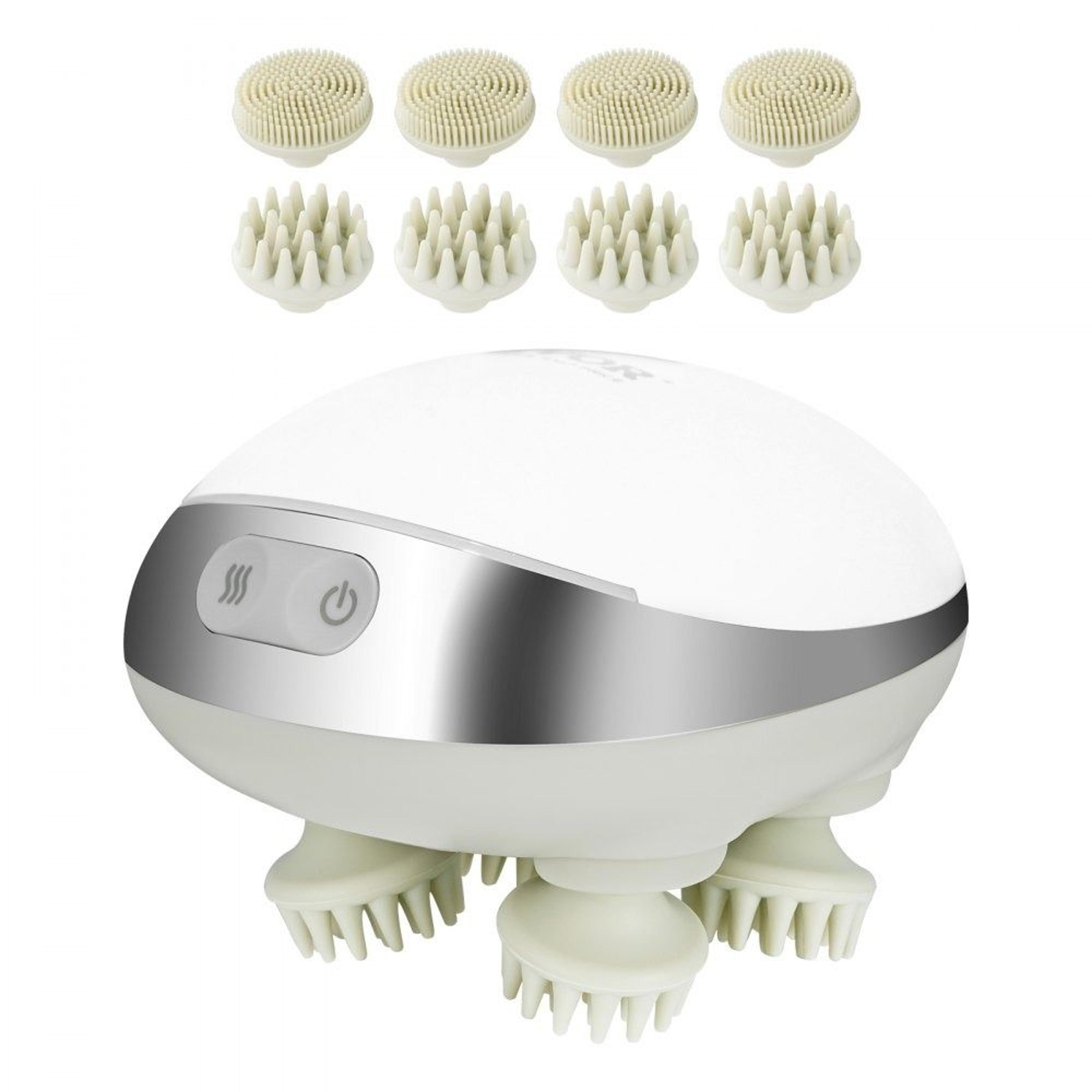 electric scalp massager with heat waterproof rechargeable head massager