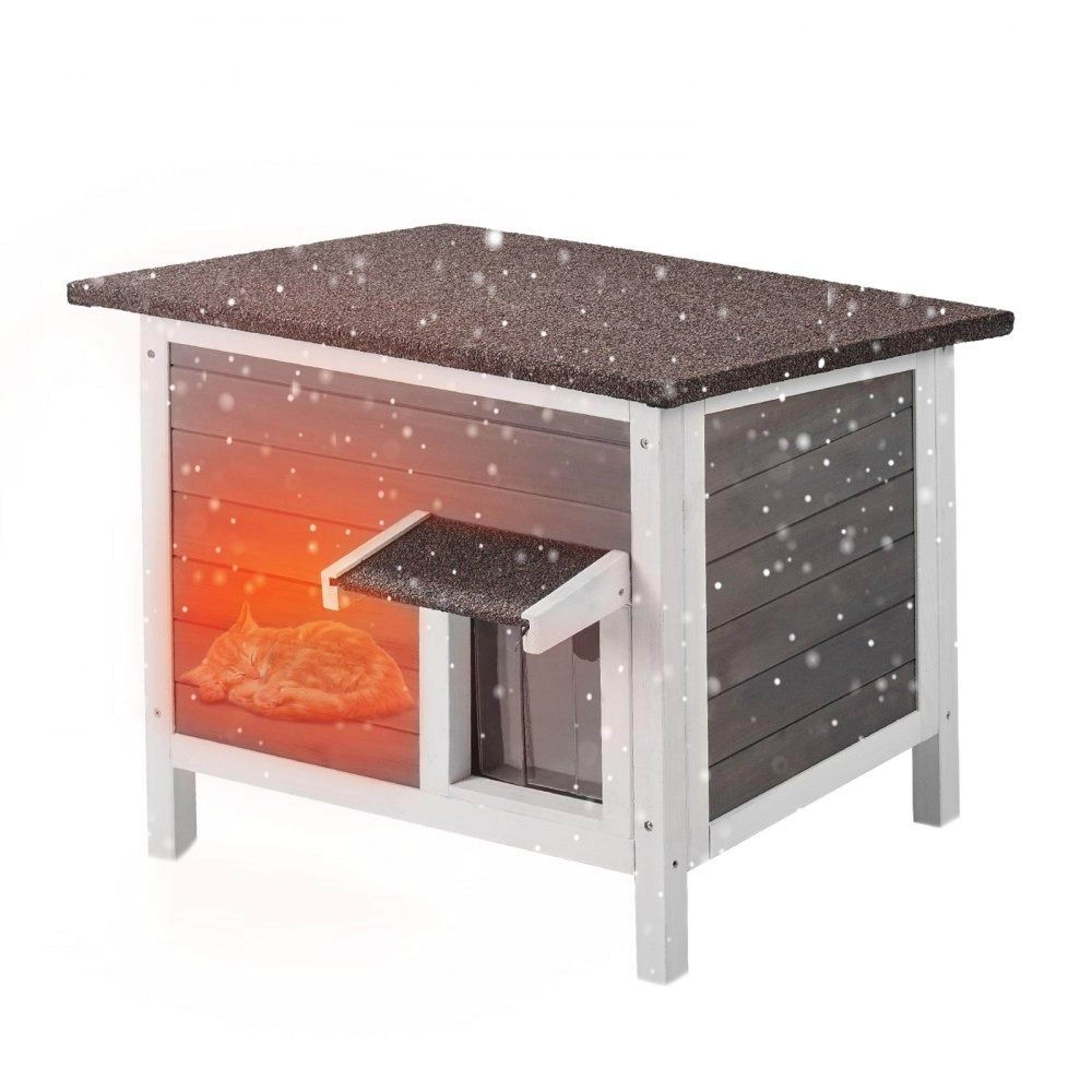 weatherproof insulated outdoor cat house for feral cats and small pets