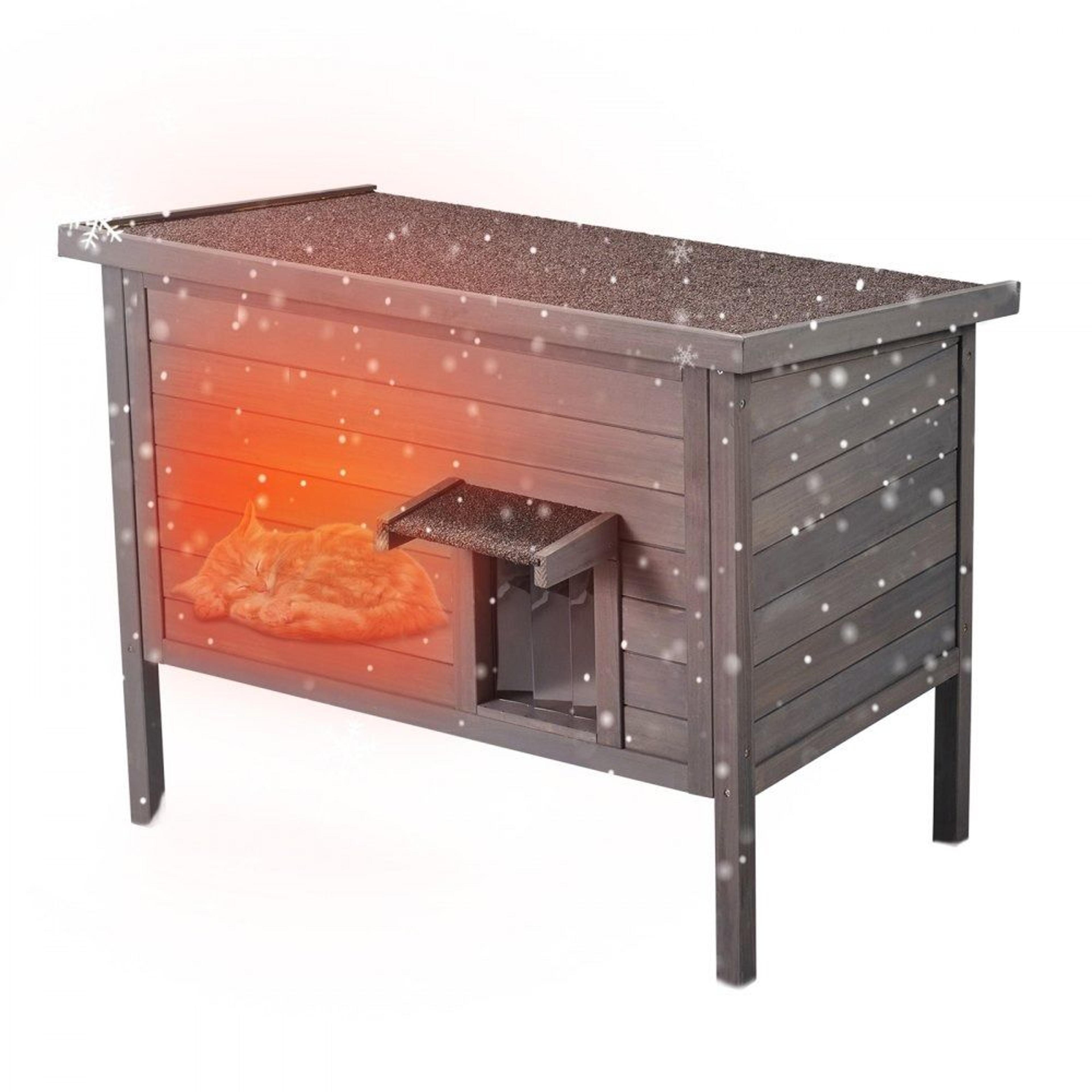 insulated weatherproof outdoor cat house wooden feral cat shelter for multiple cats