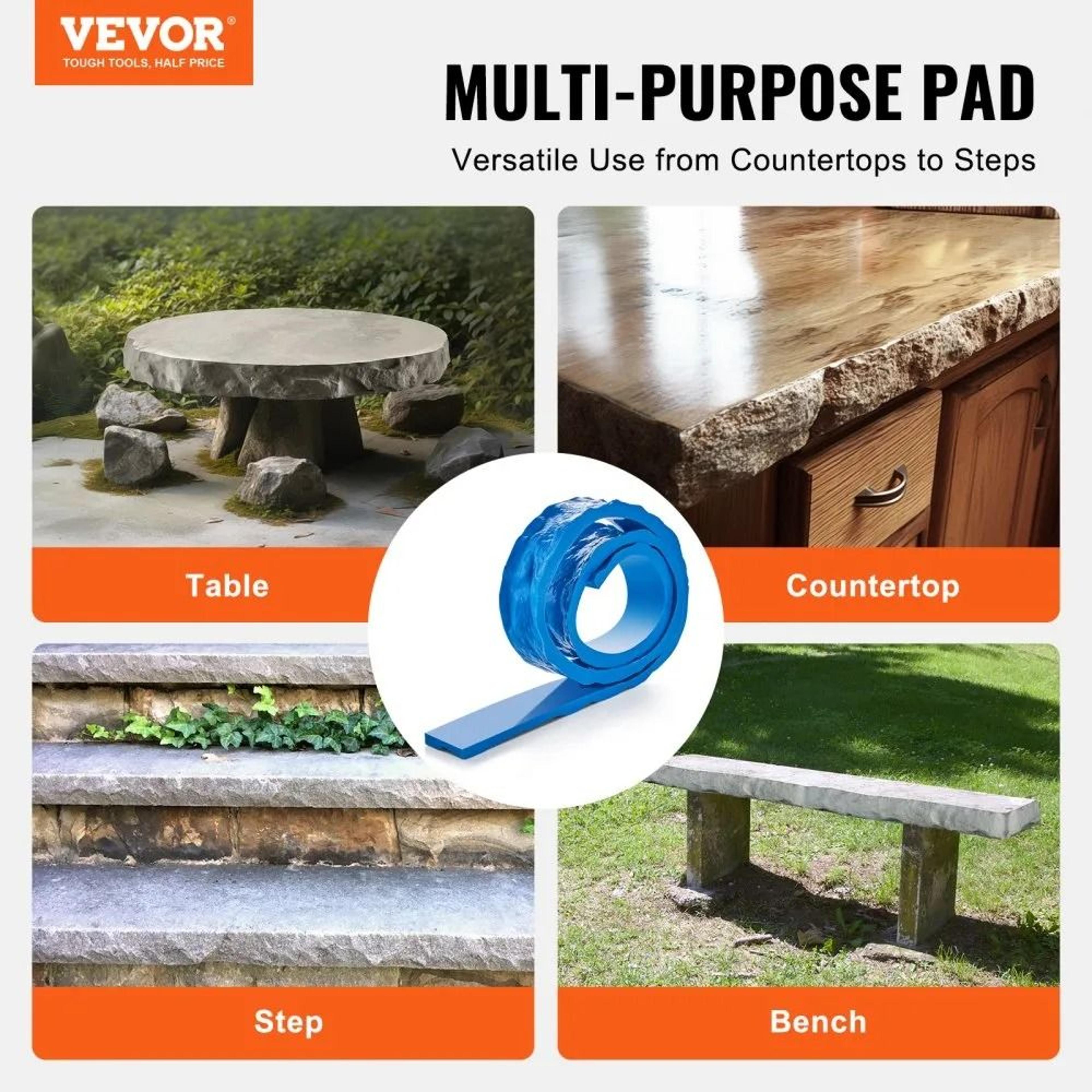 Polyurethane Concrete Stamp Mat For Realistic Stone Texture Patios Floors And Walkways 4