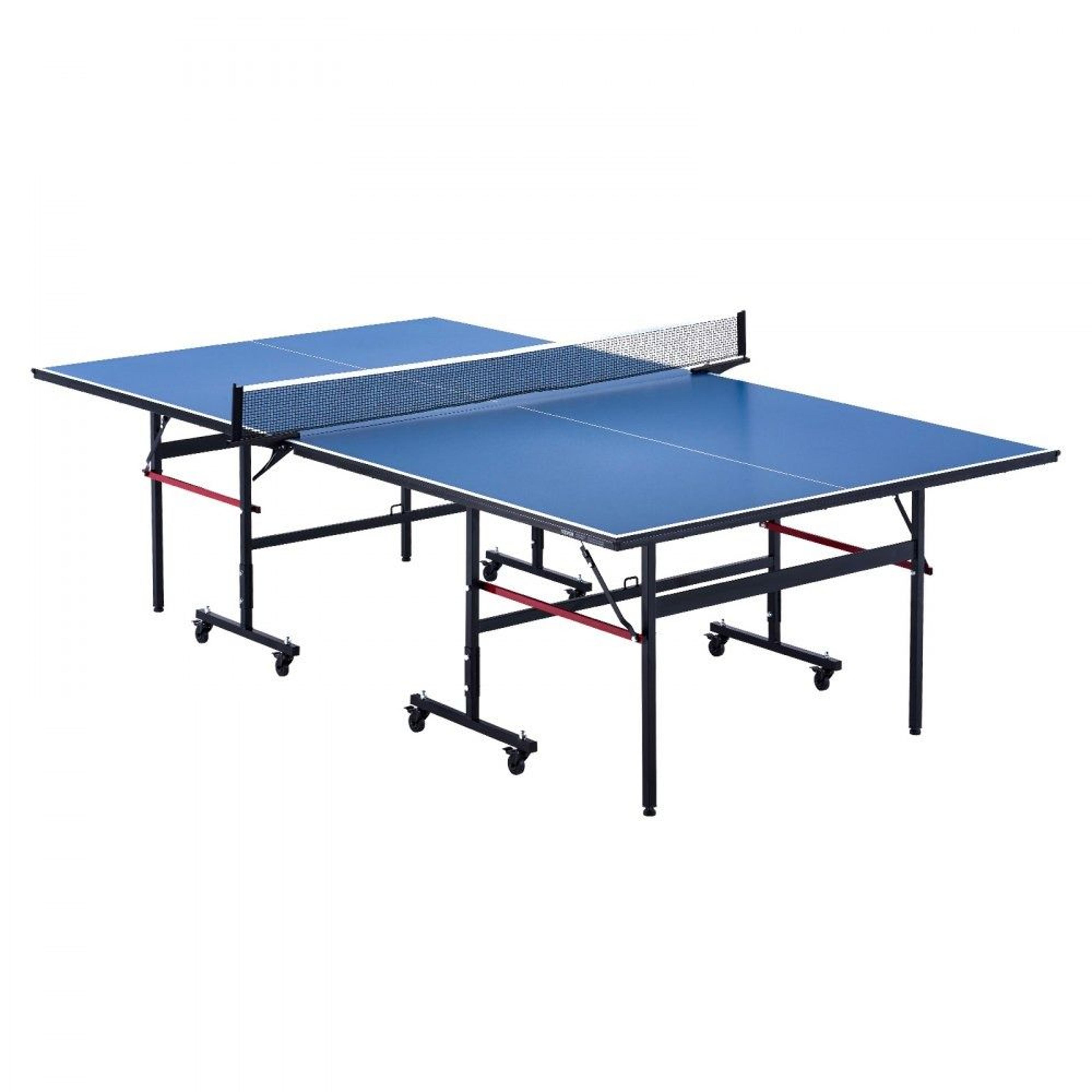 professional foldable ping pong table with wheels and quick clamp net