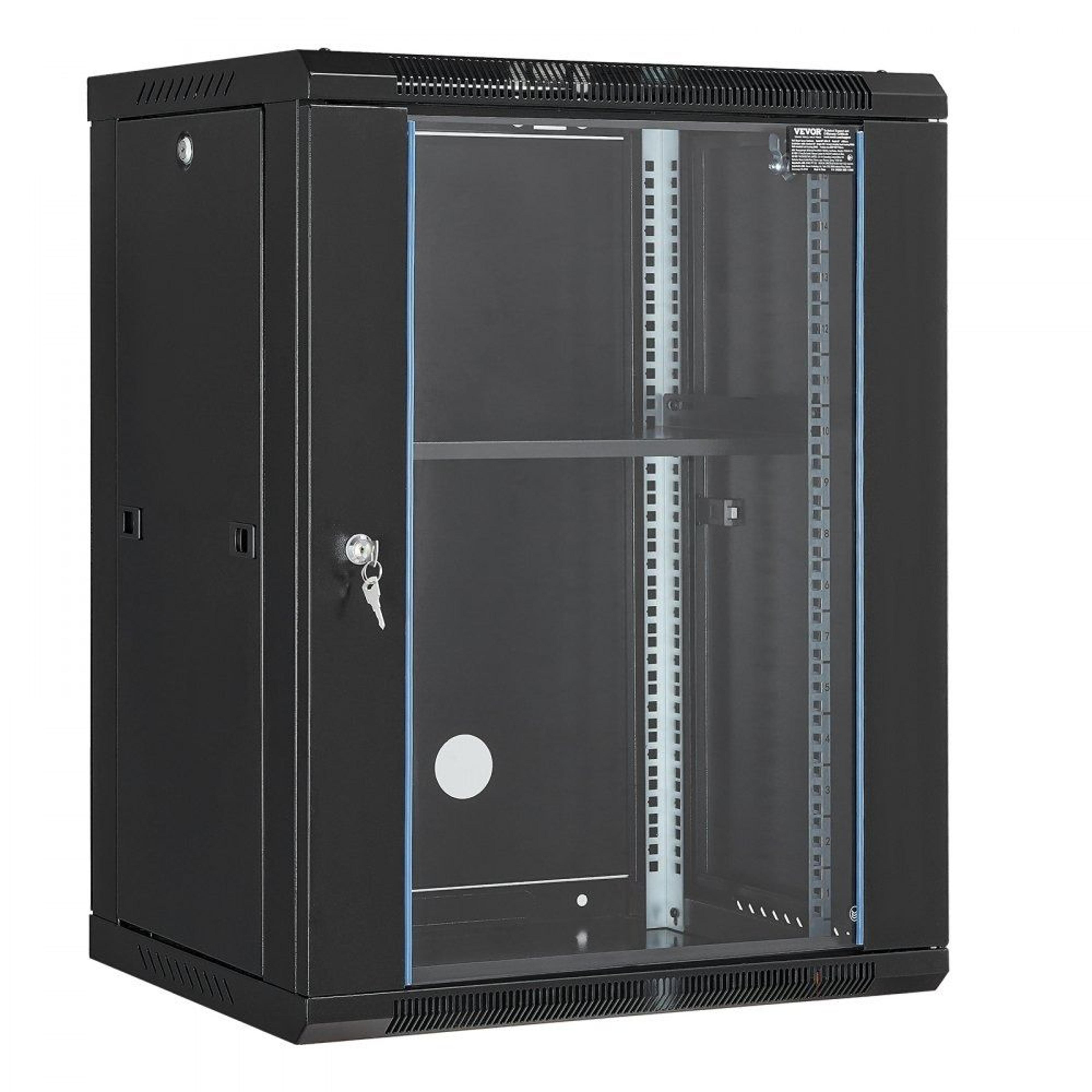 15u wall mount network cabinet locking server rack cabinet for it and av equipment