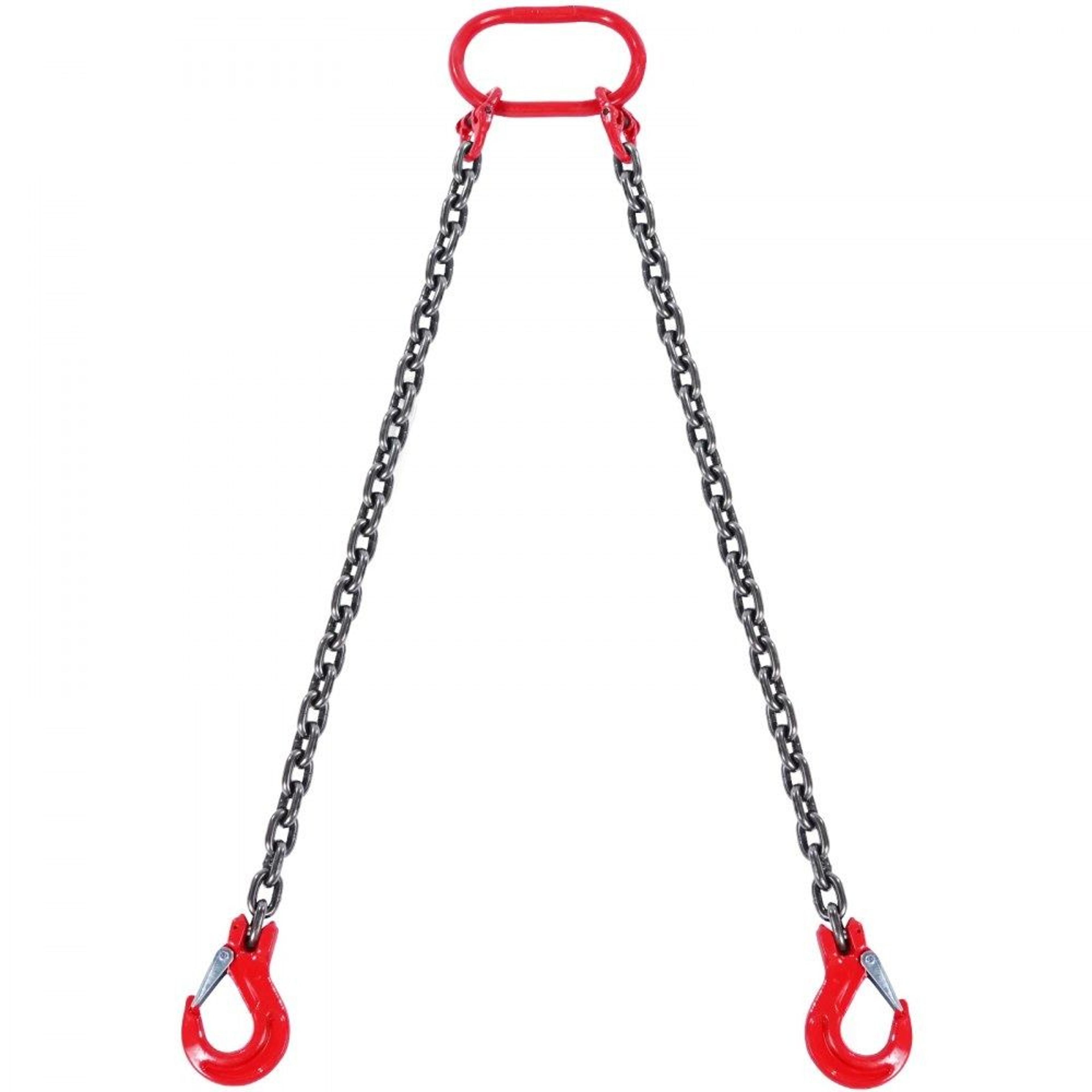 5/16 in g80 chain sling with hooks 5 ft lifting chain 6600 lbs capacity