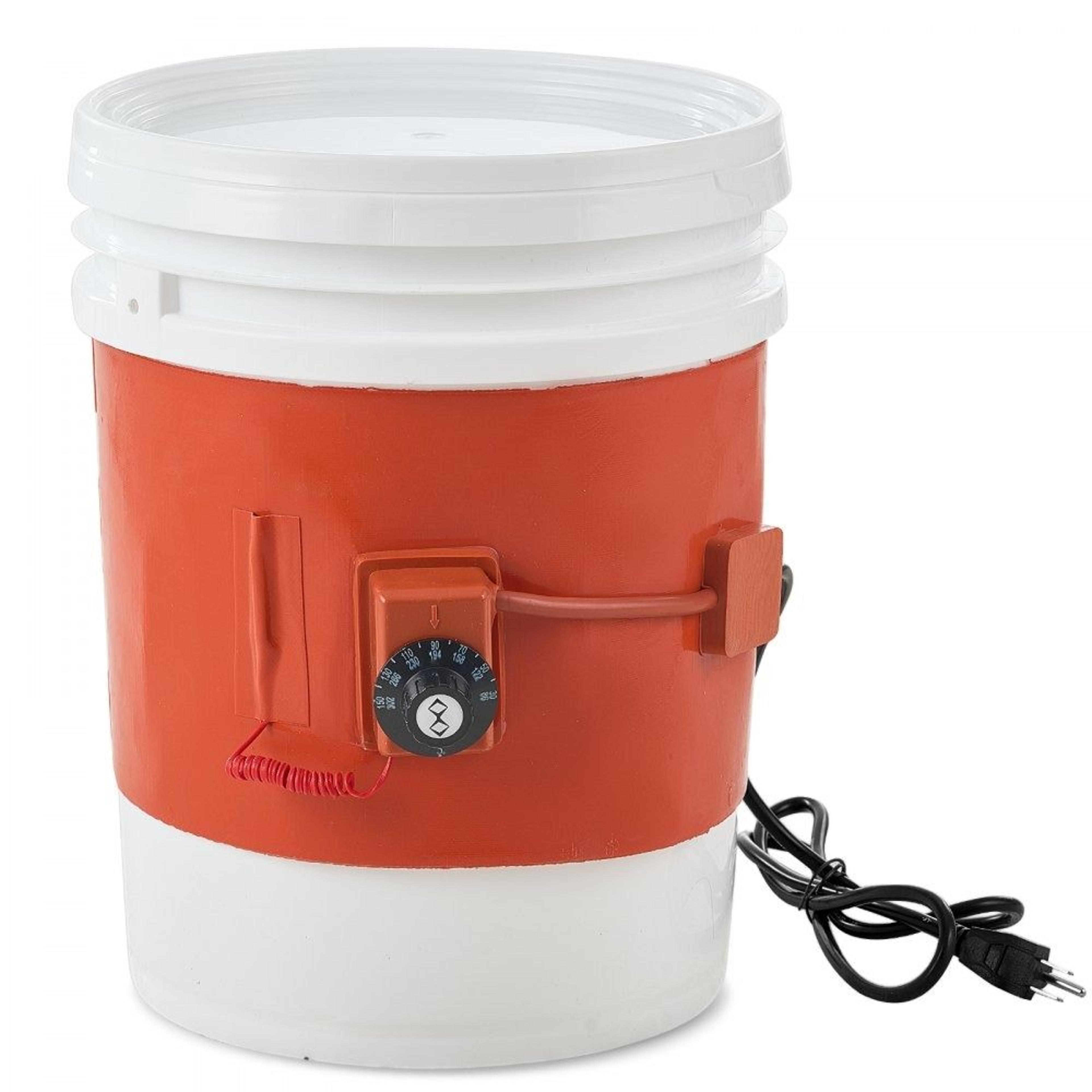metal drum heater 800w silicone heating band for 5 gallon barrel with adjustable thermostat