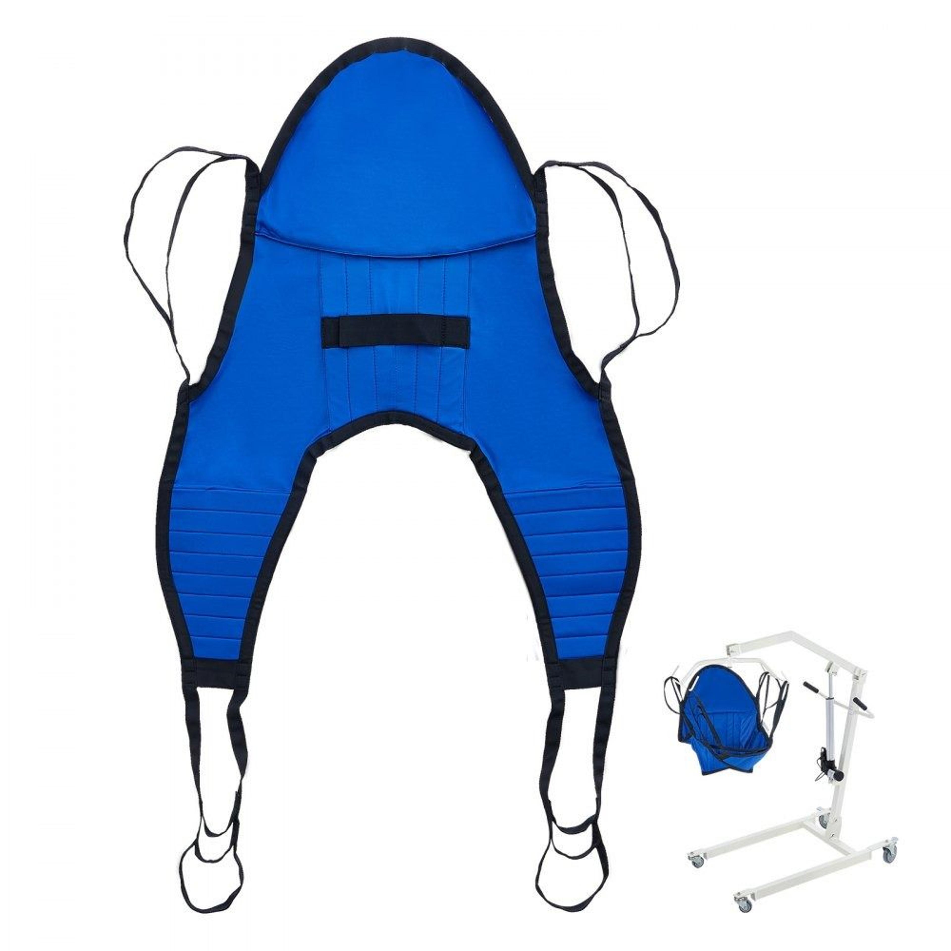 patient lift sling with head support u shape divided leg transfer sling 600 lbs capacity