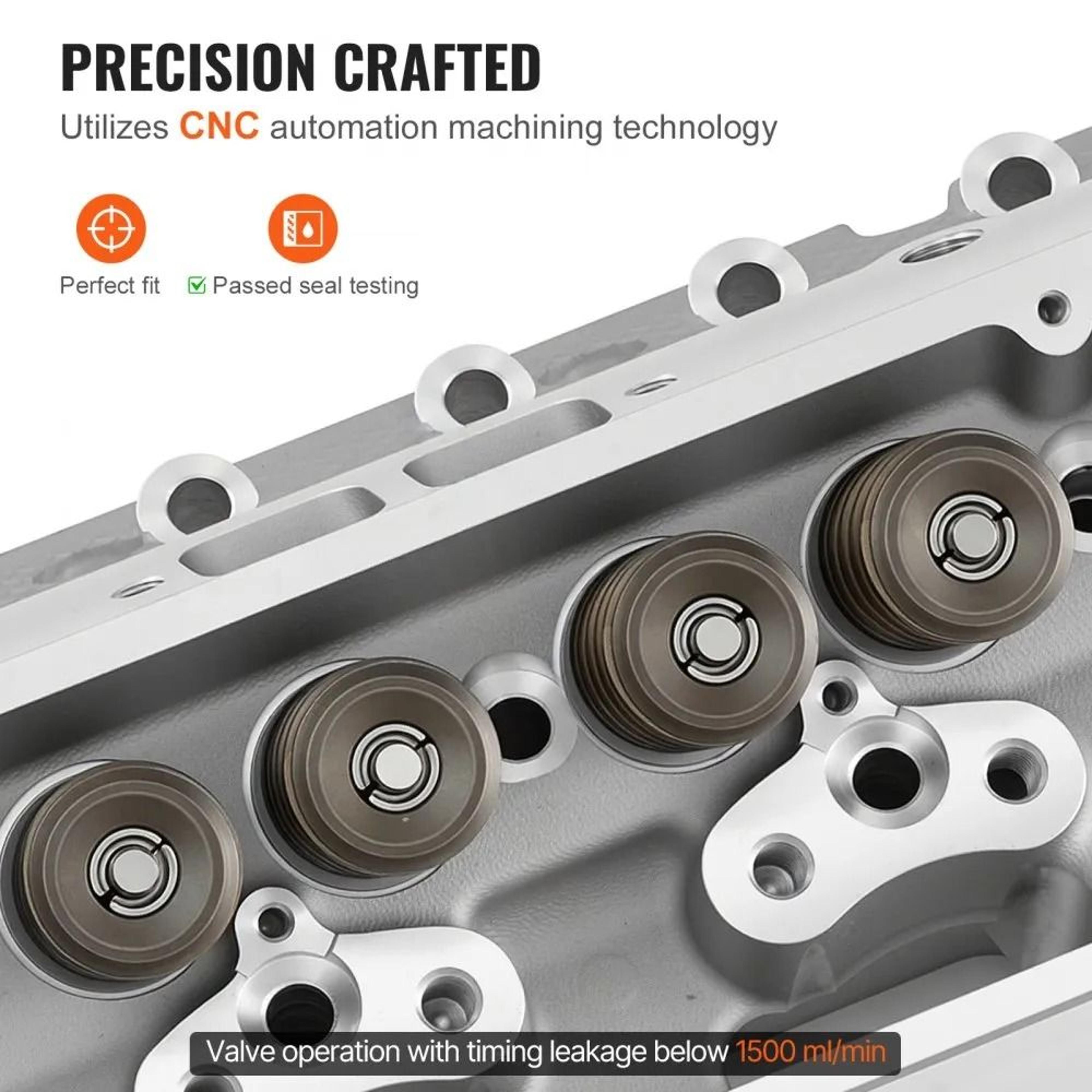 Aluminum Engine Cylinder Head Assembly For Small Block Chevrolet 327 350 383 Engines 2